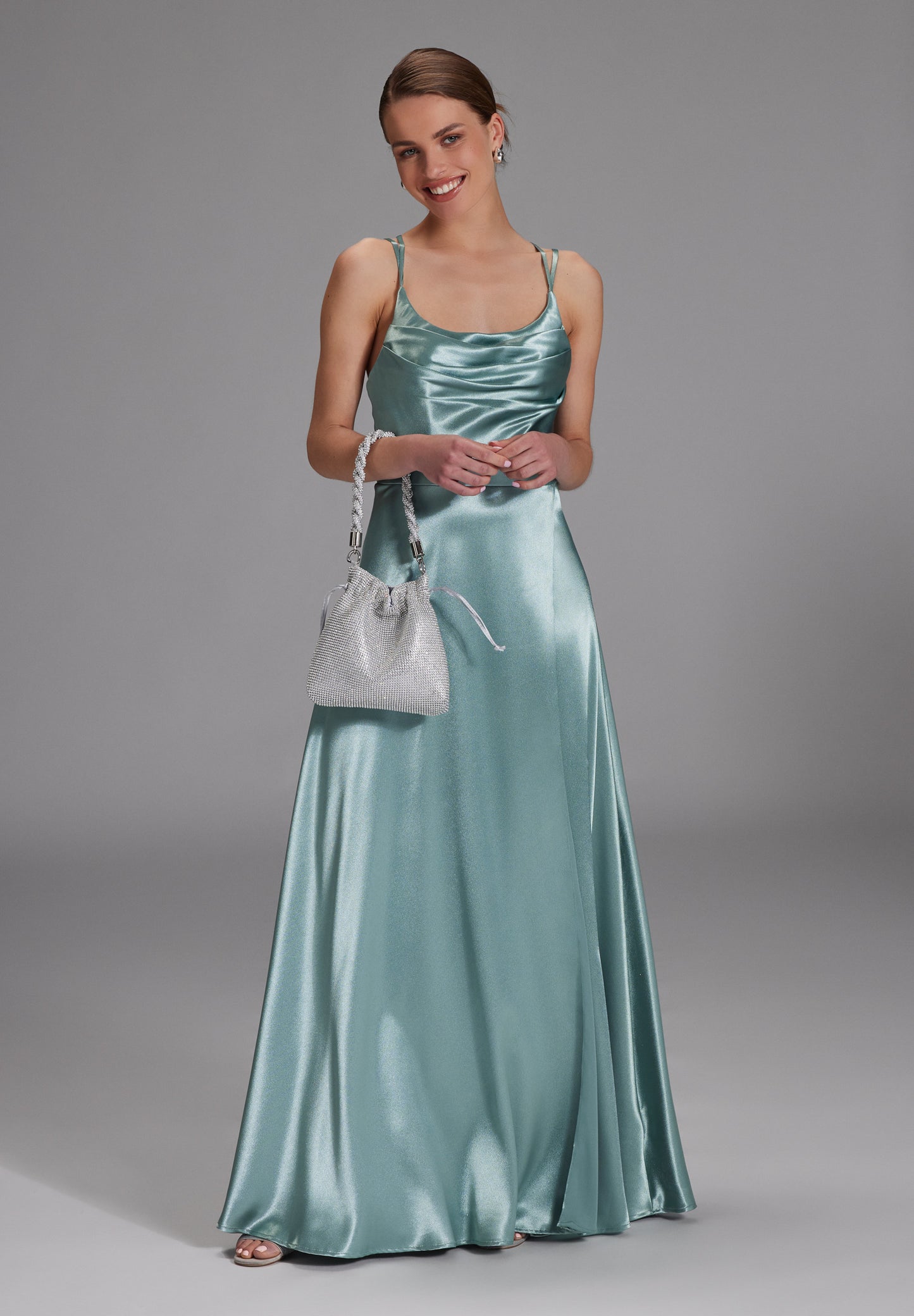 Abendtasche aus Strassgewebe