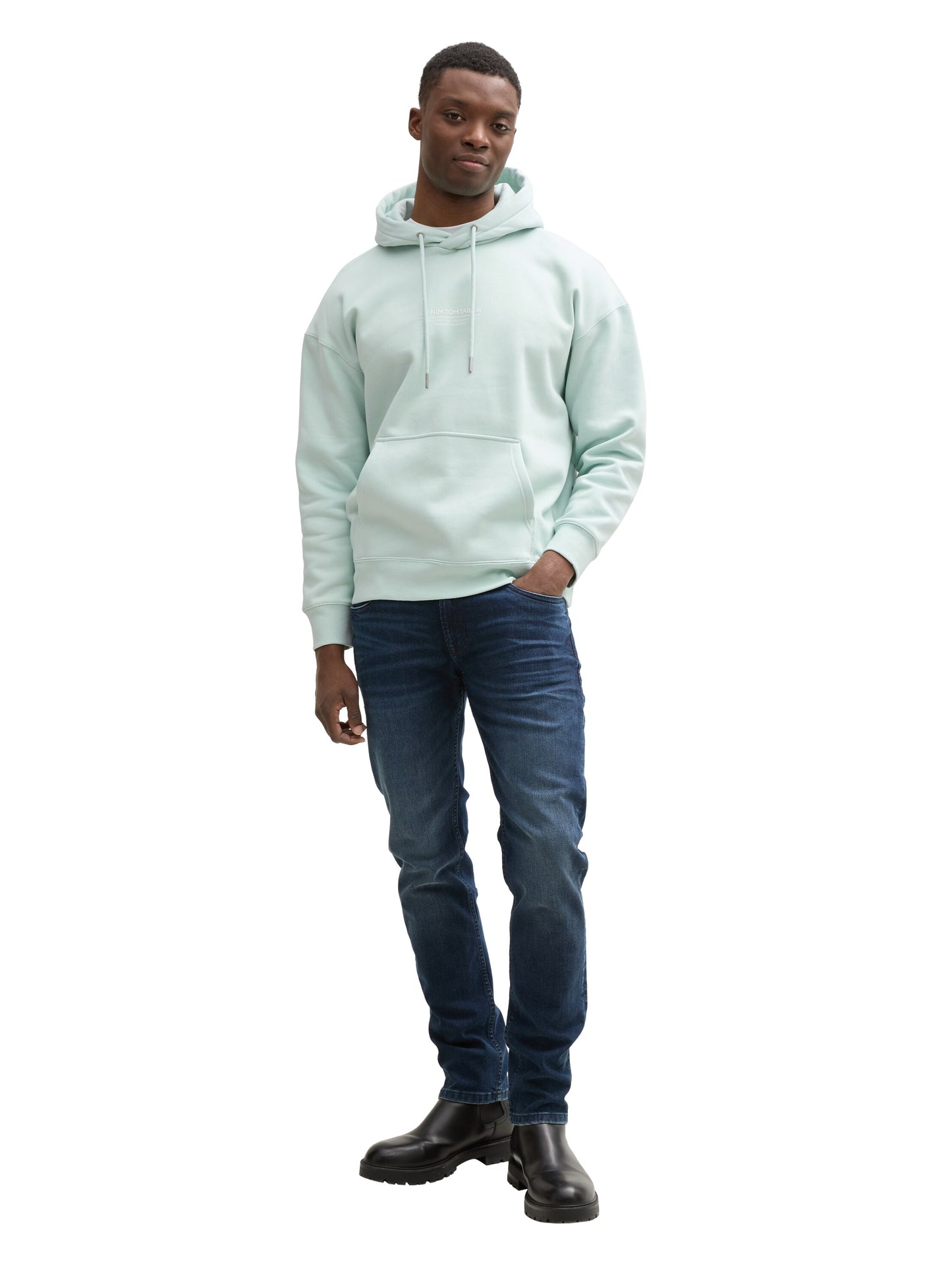 Relaxed Hoodie Sweatshirt mit Logo Print
