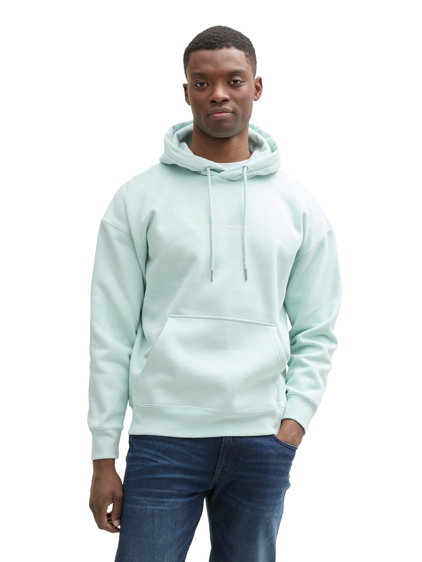 Relaxed Hoodie Sweatshirt mit Logo Print