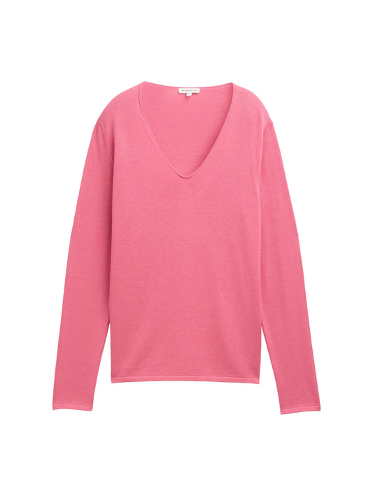 Pullover mit V-Ausschnitt