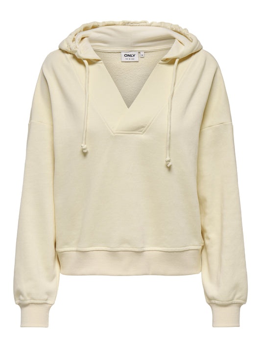 ONLSUKI L/S V-NECK HOOD UB SWT
