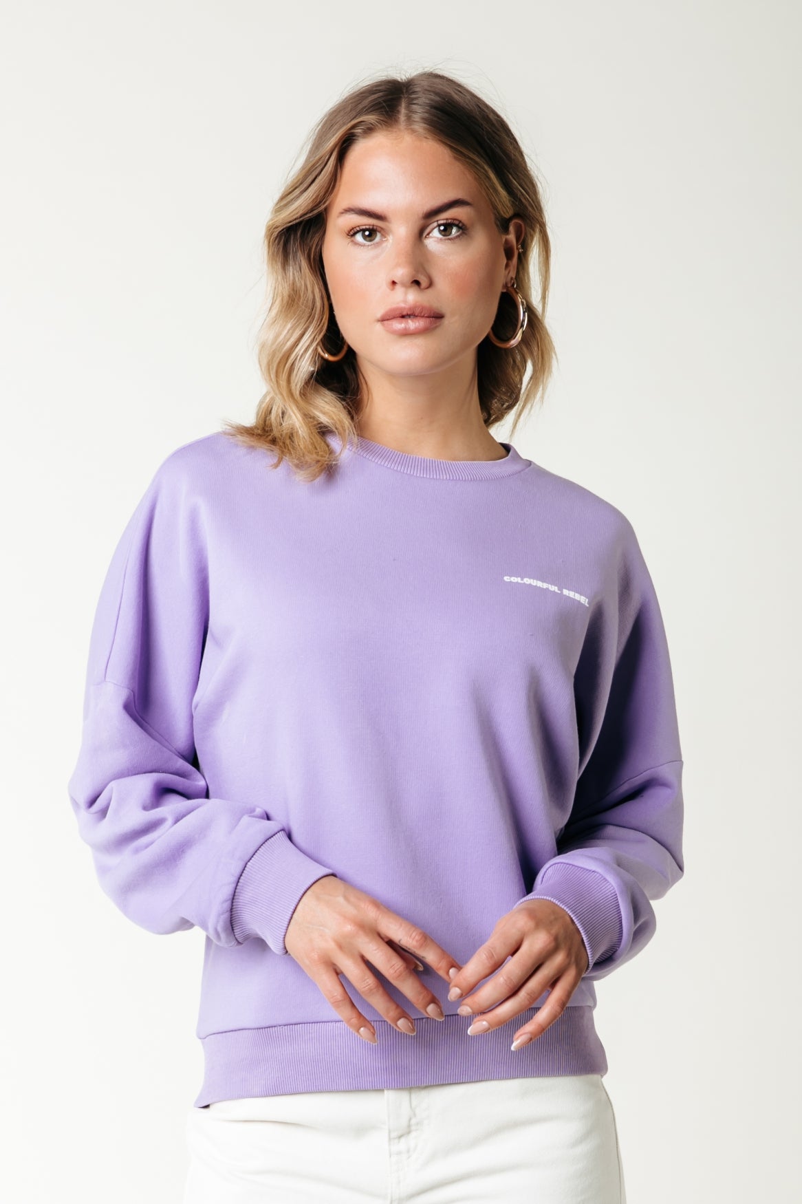 Multi Racer Logos Dropped Shoulder Sweat
