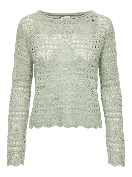JDYSUN LAY L/S BOATNECK PULLOV. KNT NOOS