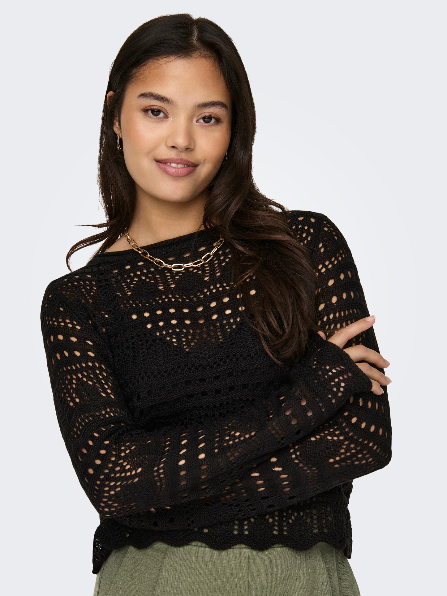 JDYSUN LAY L/S BOATNECK PULLOV. KNT NOOS