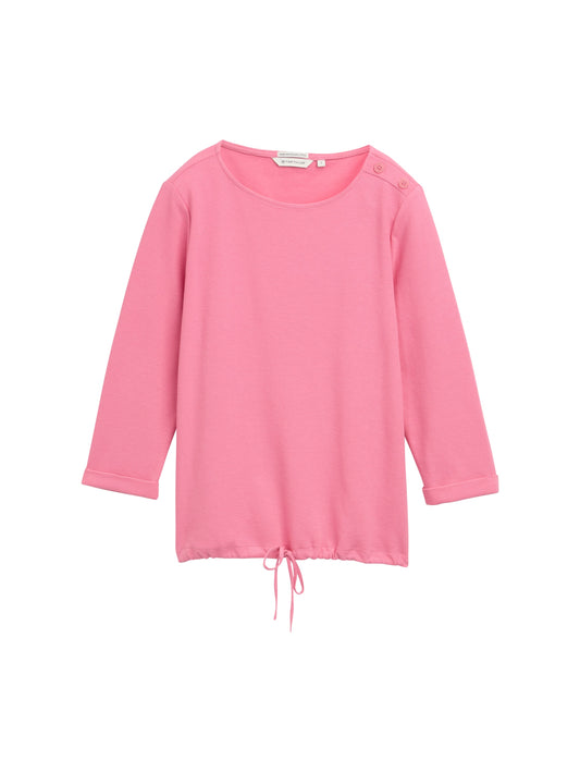 Langarmshirt mit Knopf-Details
