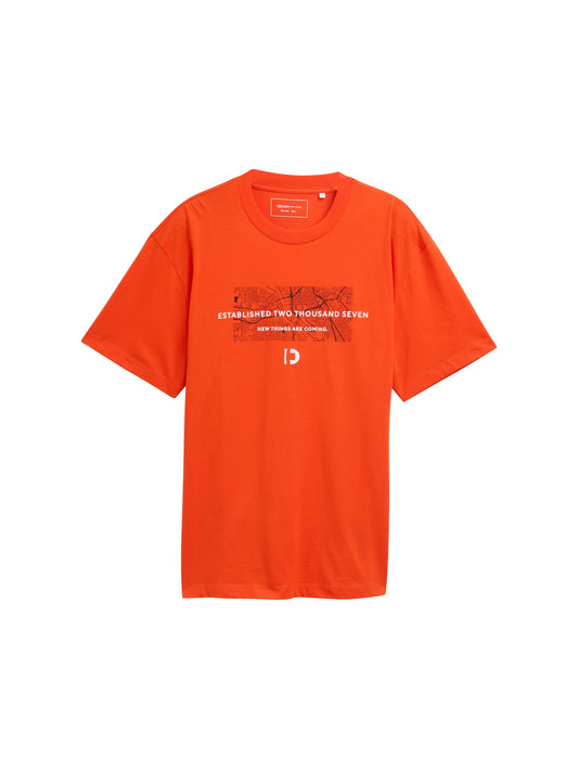 Relaxed Fit T-Shirt mit Rücken-Print