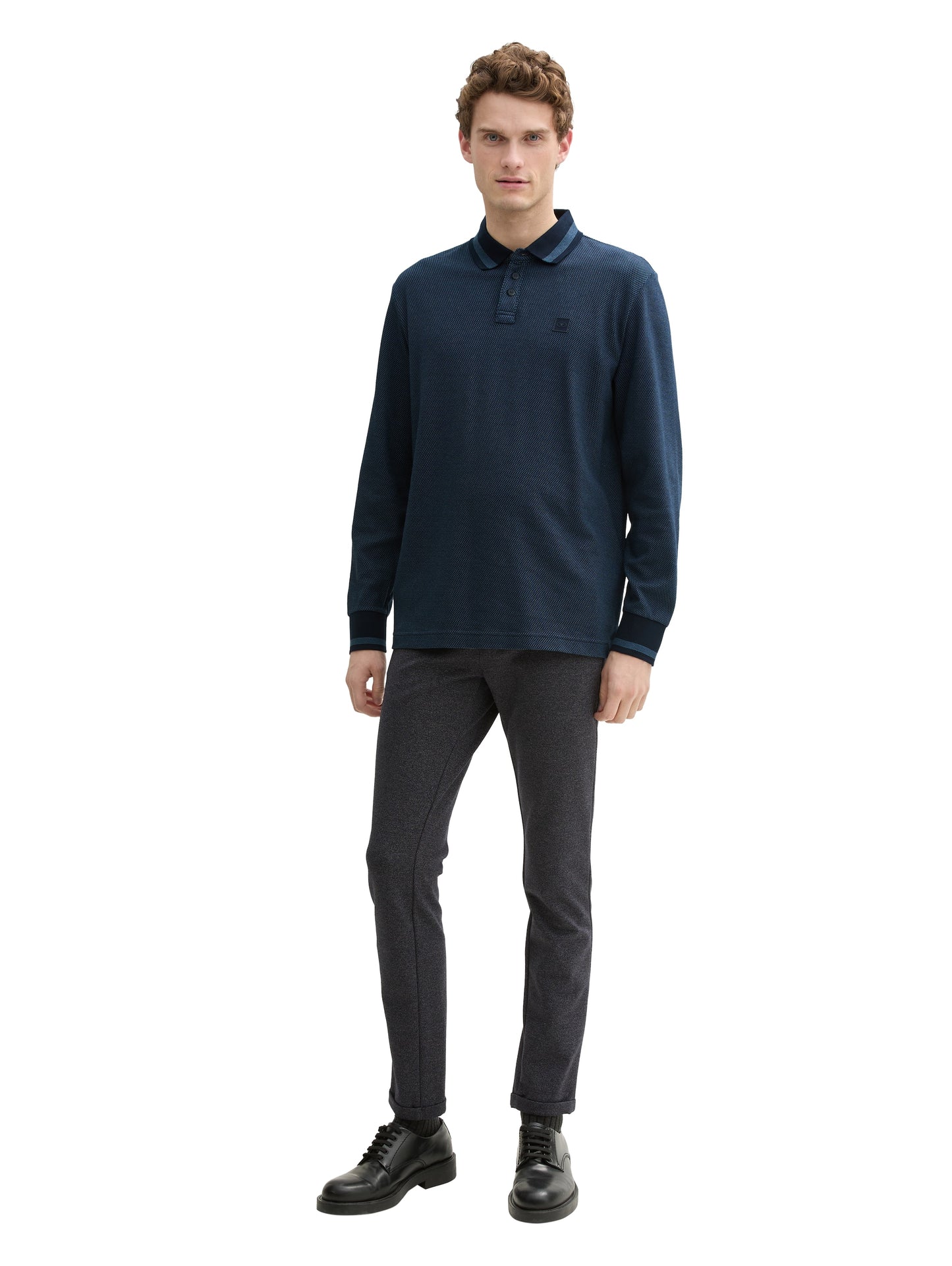 Langarmshirt Polohemd