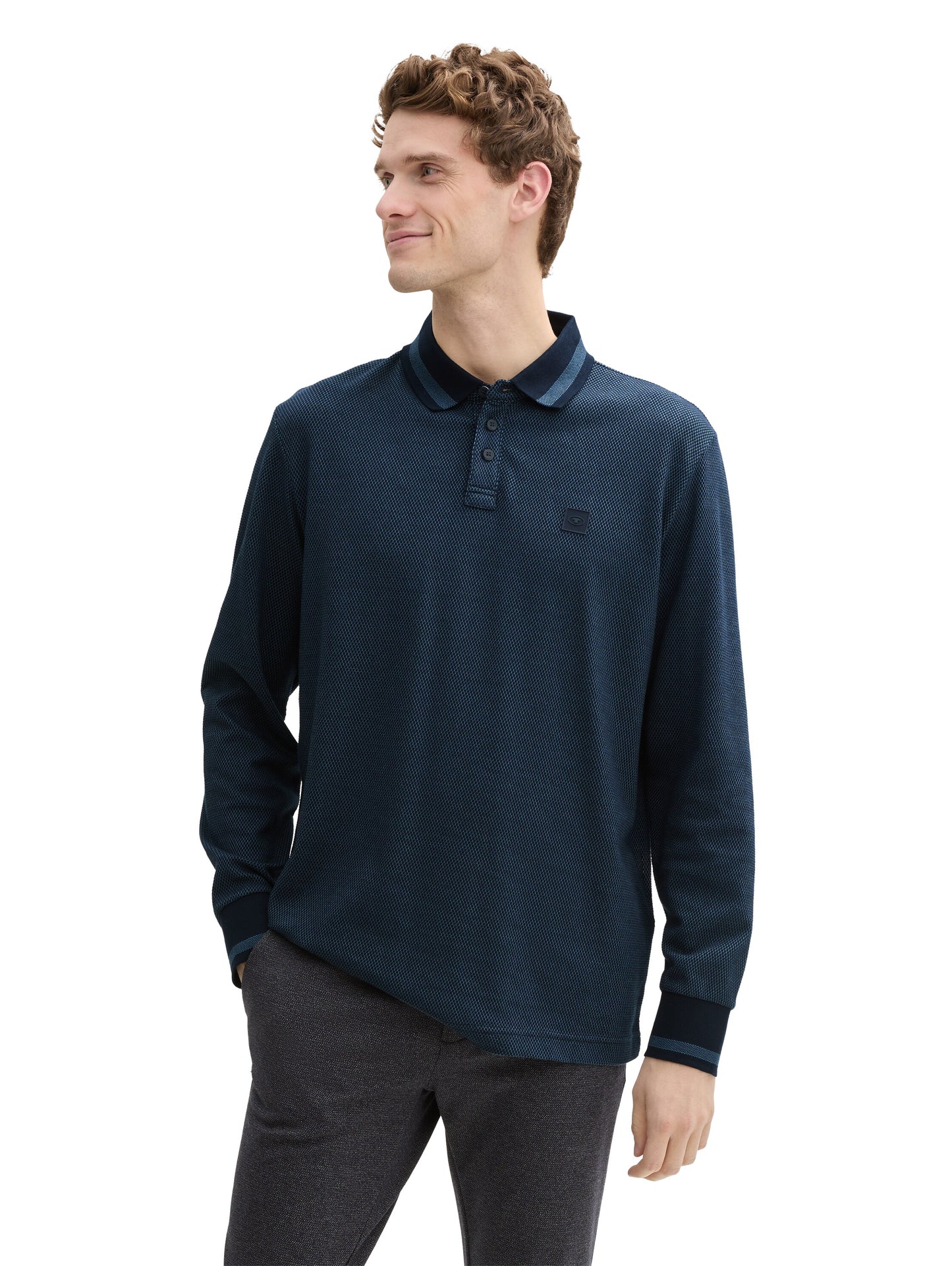 Langarmshirt Polohemd