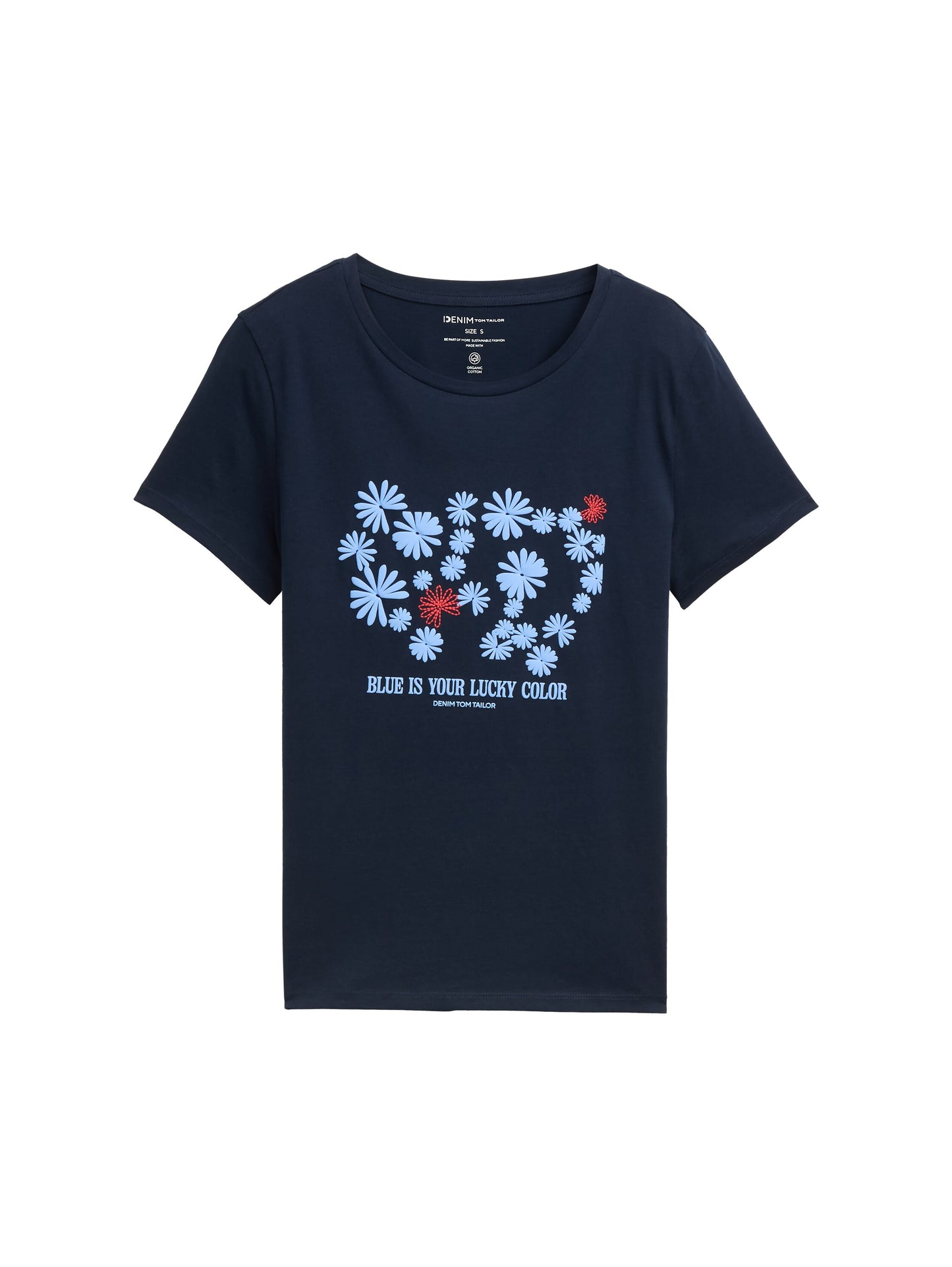 Basic T-Shirt mit Print
