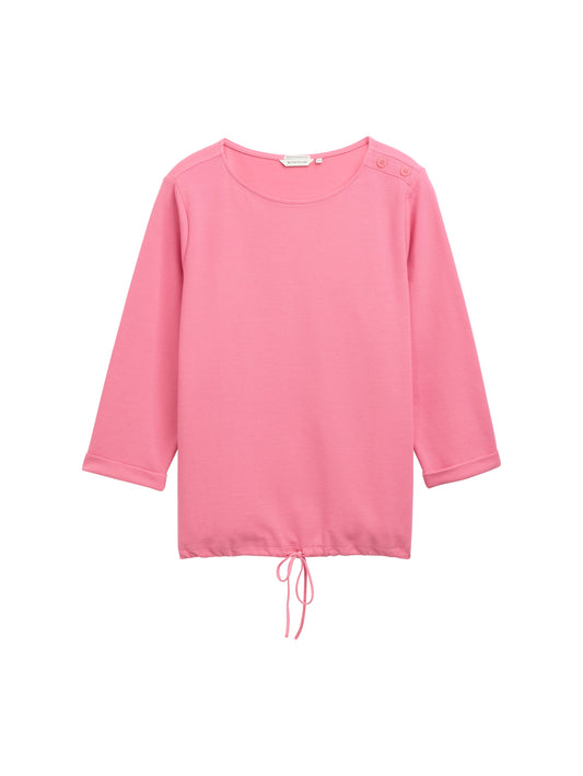 Plus Size - Langarmshirt mit Knopf-Details