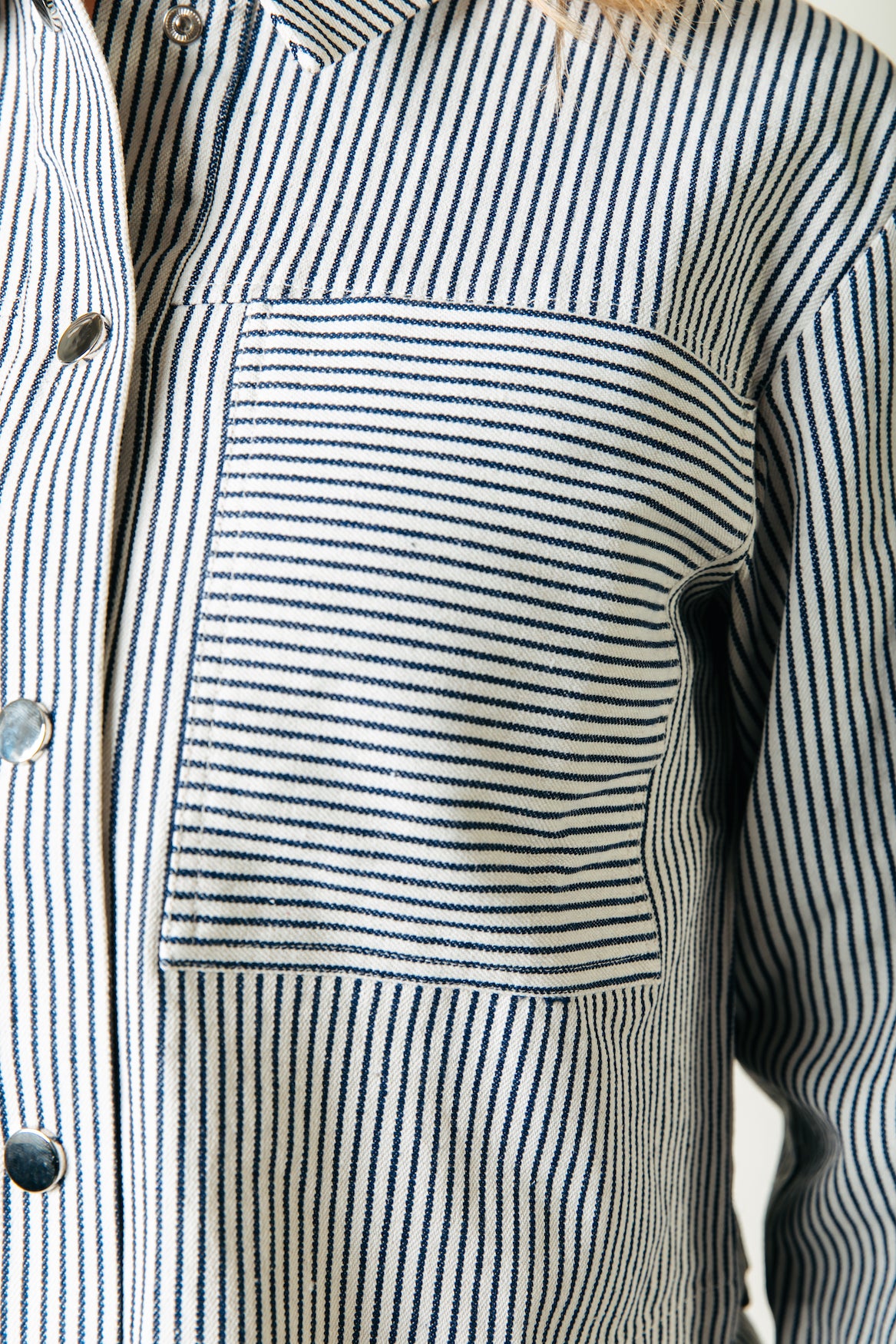 Ruby Cropped Striped Blouse