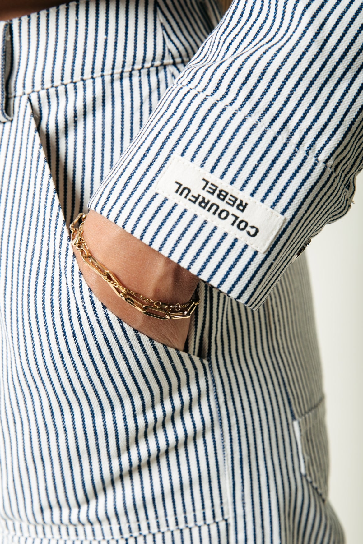 Ruby Cropped Striped Blouse