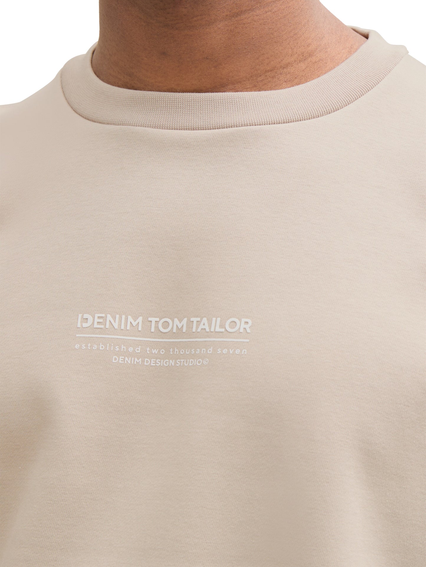 Relaxed Sweatshirt mit Logo Print