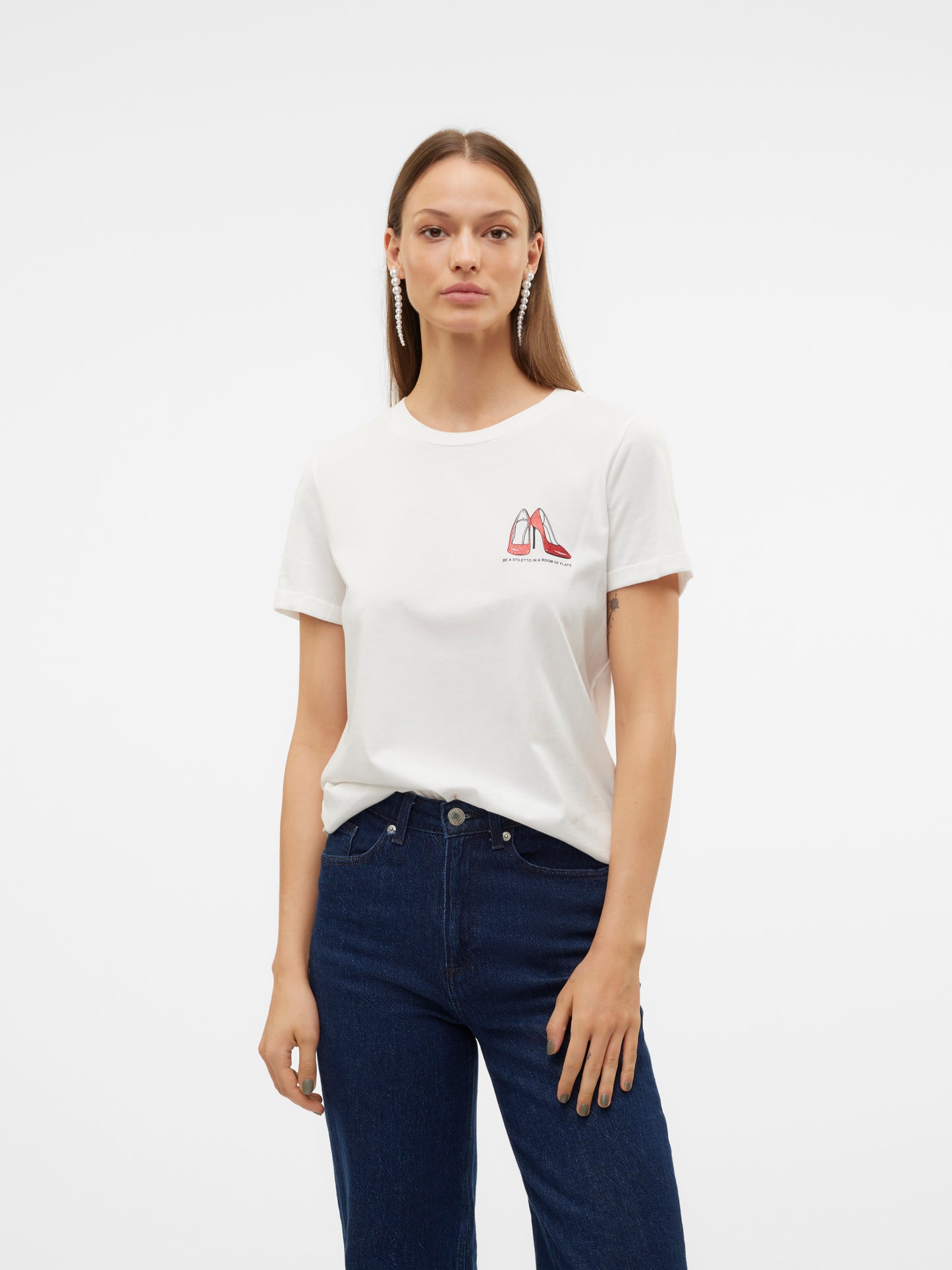 VMVILLA S/S O-NECK T-SHIRT JRS BTQ GA
