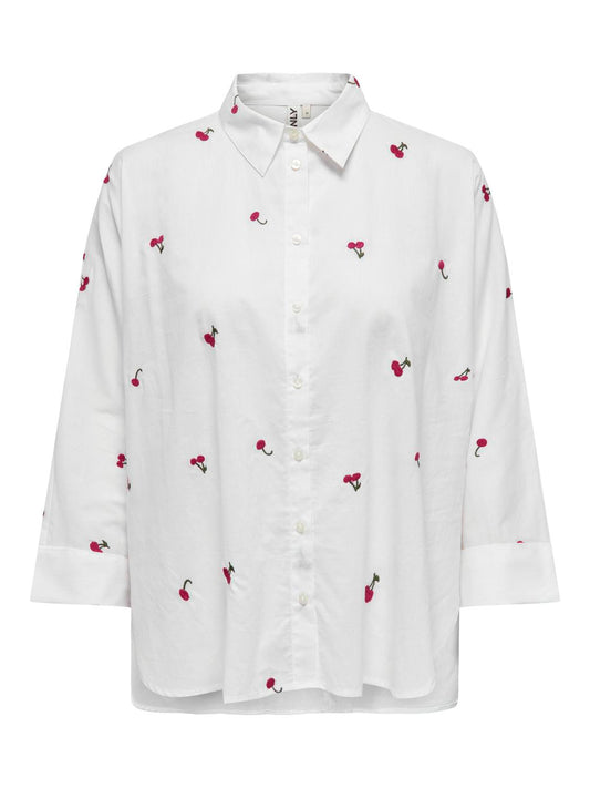 ONLNEW LINA GRACE LS EMB SHIRT NOOS WVN