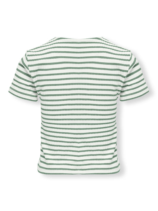 KOGNELLA STRIPED S/S O-NECK TOP JRS NOOS