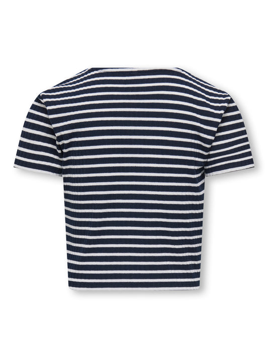 KOGNELLA STRIPED S/S O-NECK TOP JRS NOOS
