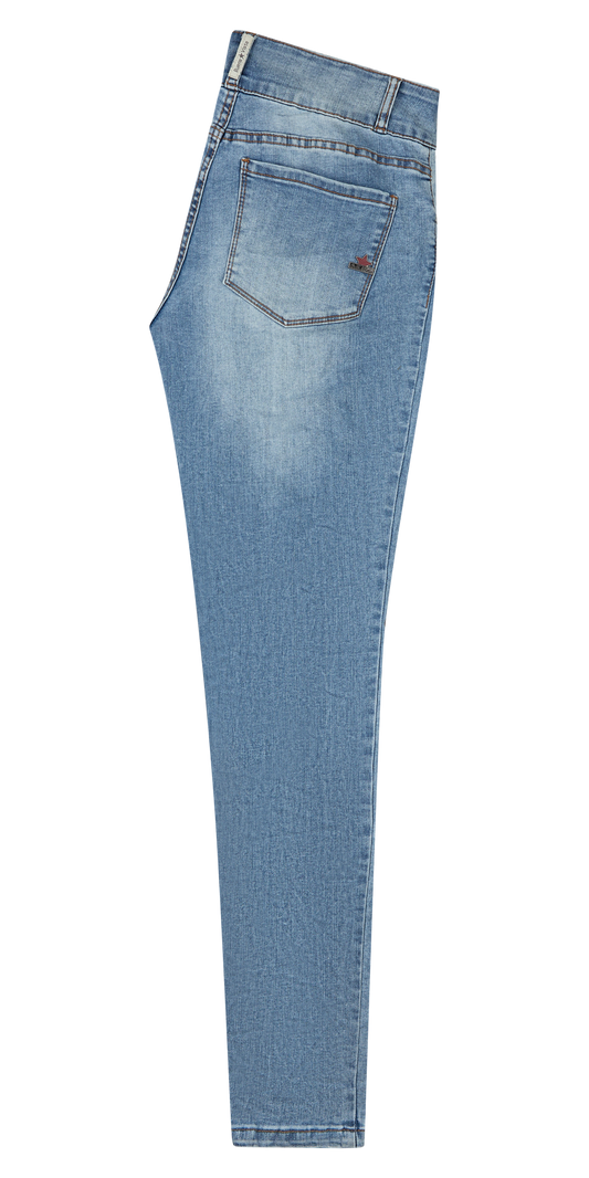 Tummyless stretch denim, midstone
