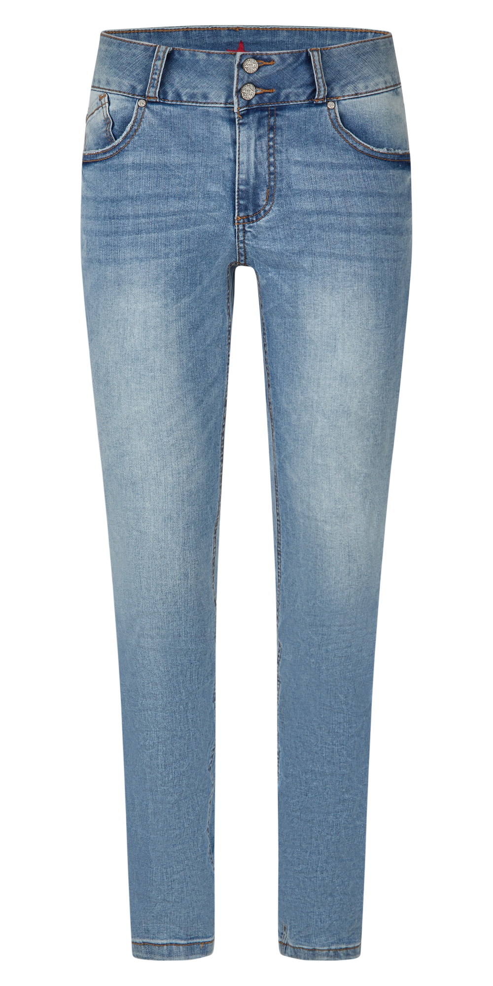 Tummyless stretch denim, midstone