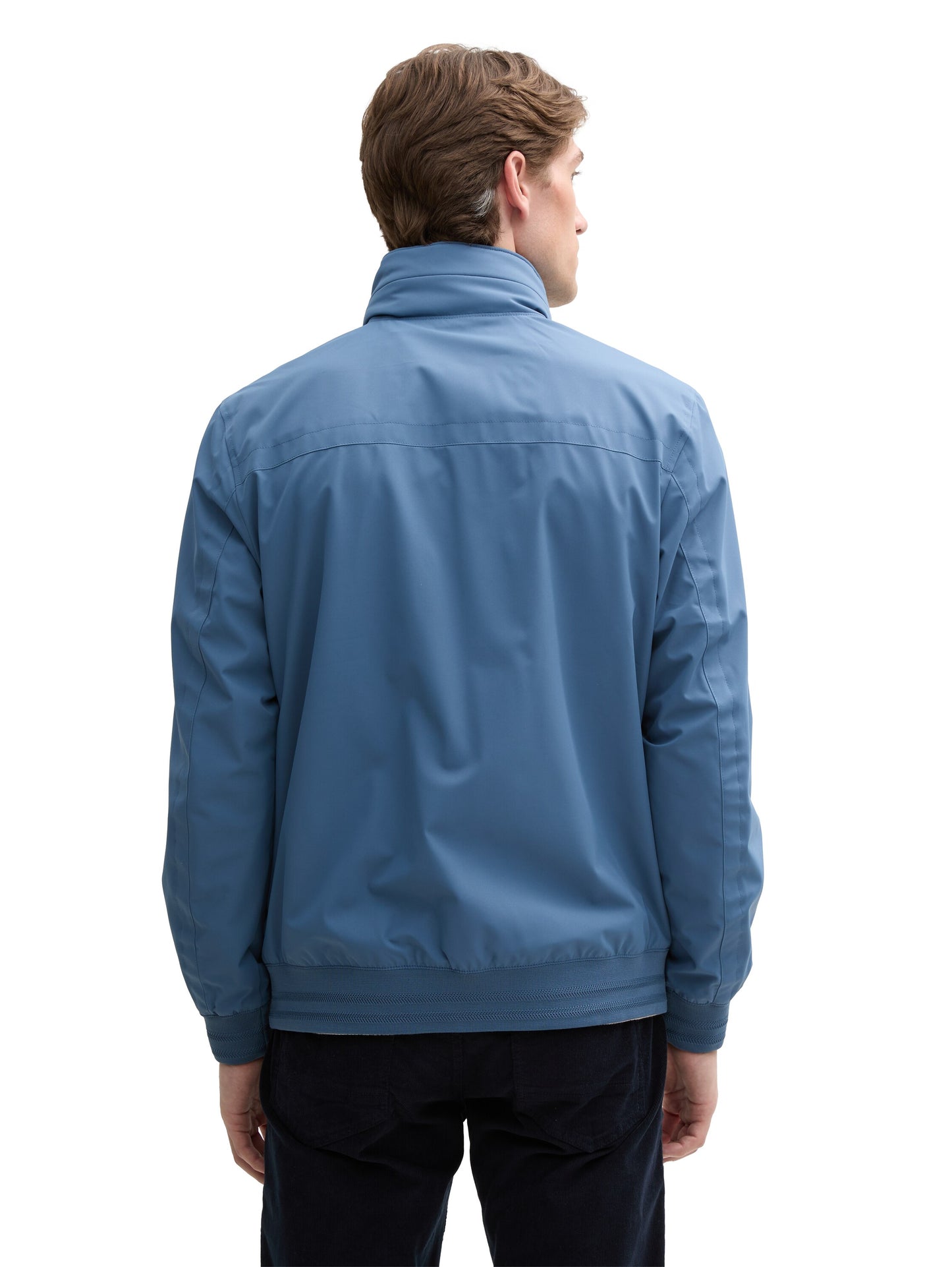 Blouson Jacke mit Kapuze im Stehkragen