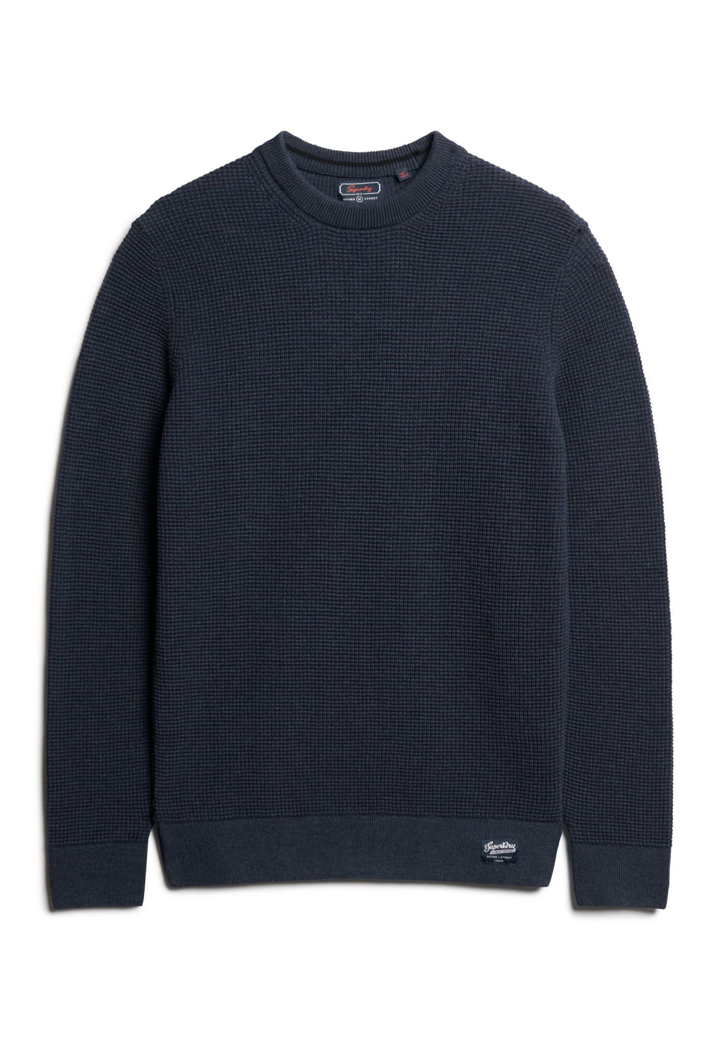 Strukturierter Strickpullover mit Rundhalsausschnitt