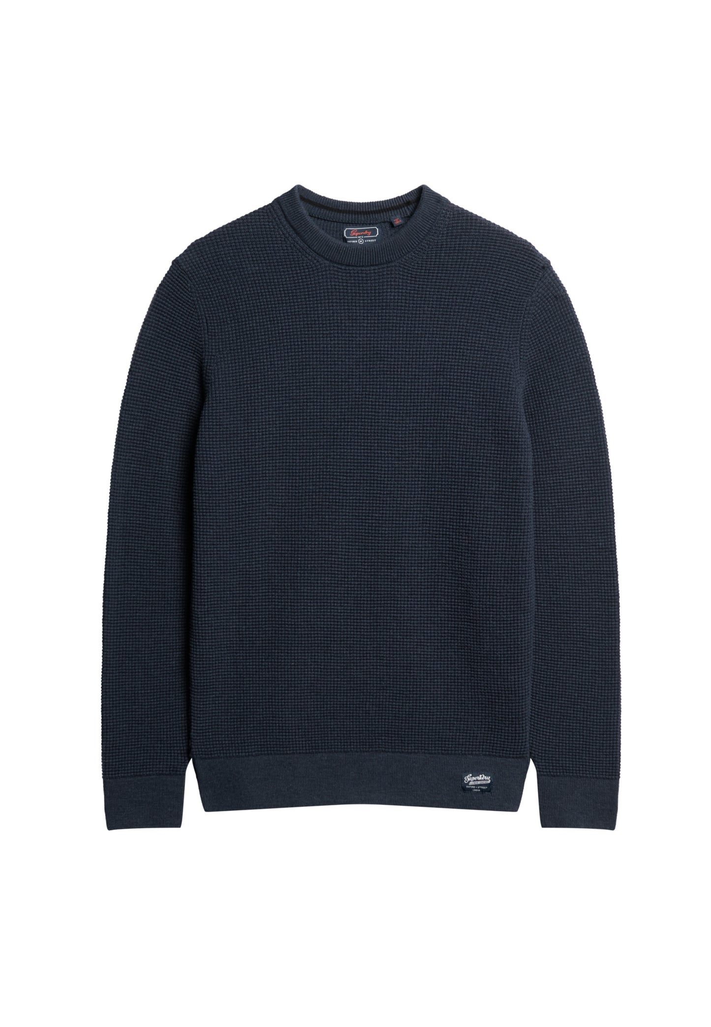 Strukturierter Strickpullover mit Rundhalsausschnitt