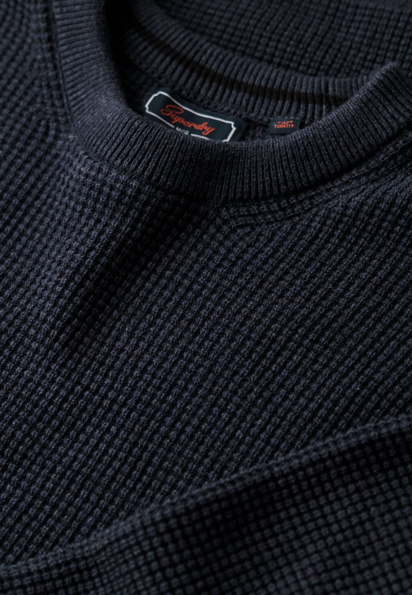 Strukturierter Strickpullover mit Rundhalsausschnitt