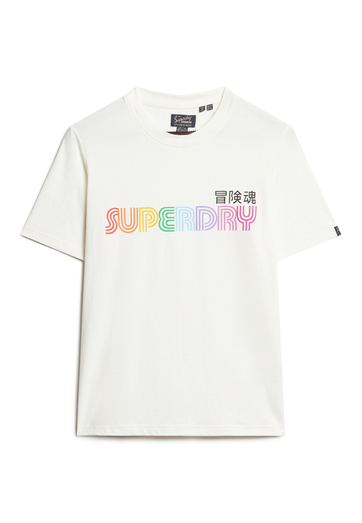 T-Shirt in lässiger Passform mit Regenbogen-Logo