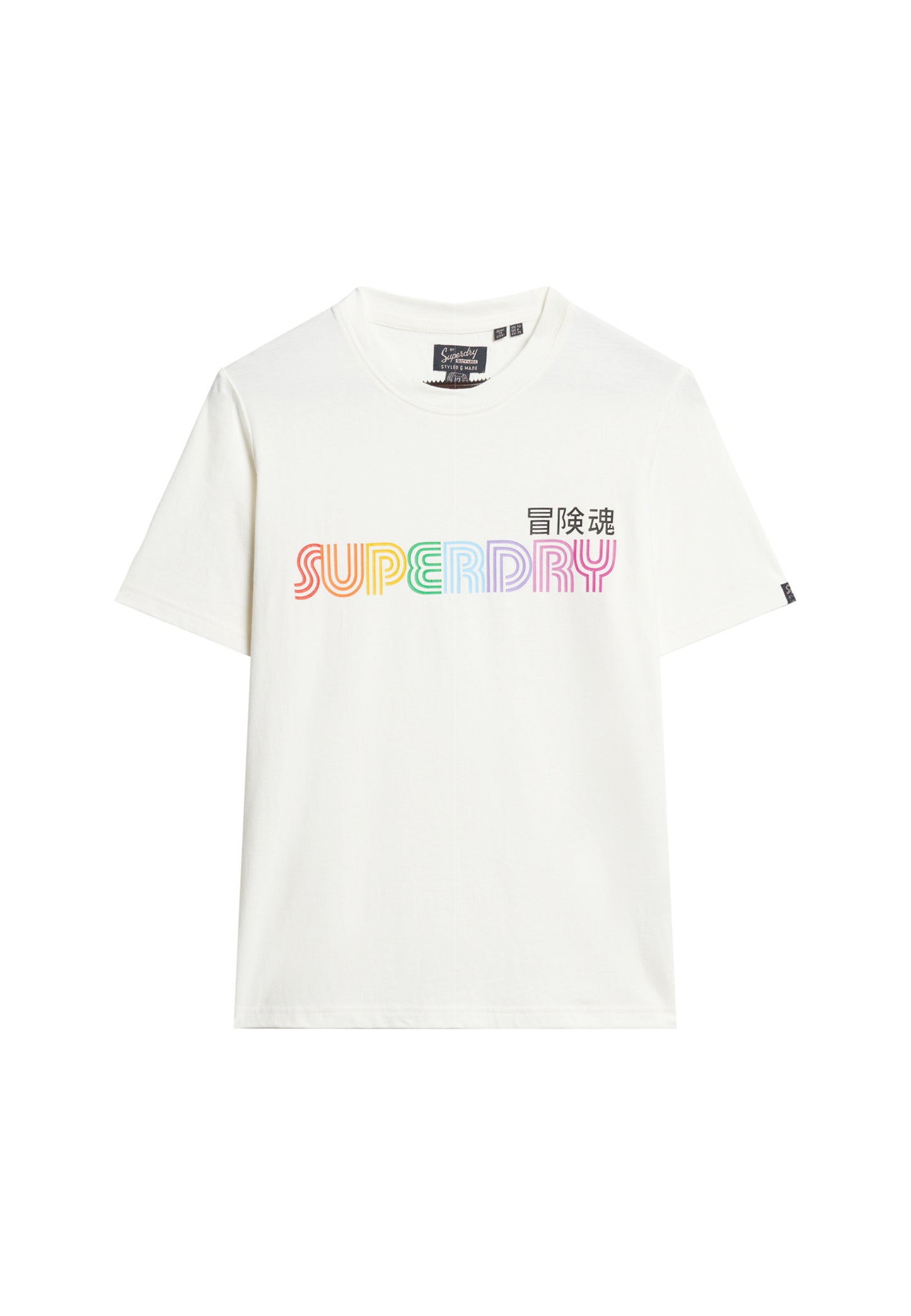 T-Shirt in lässiger Passform mit Regenbogen-Logo