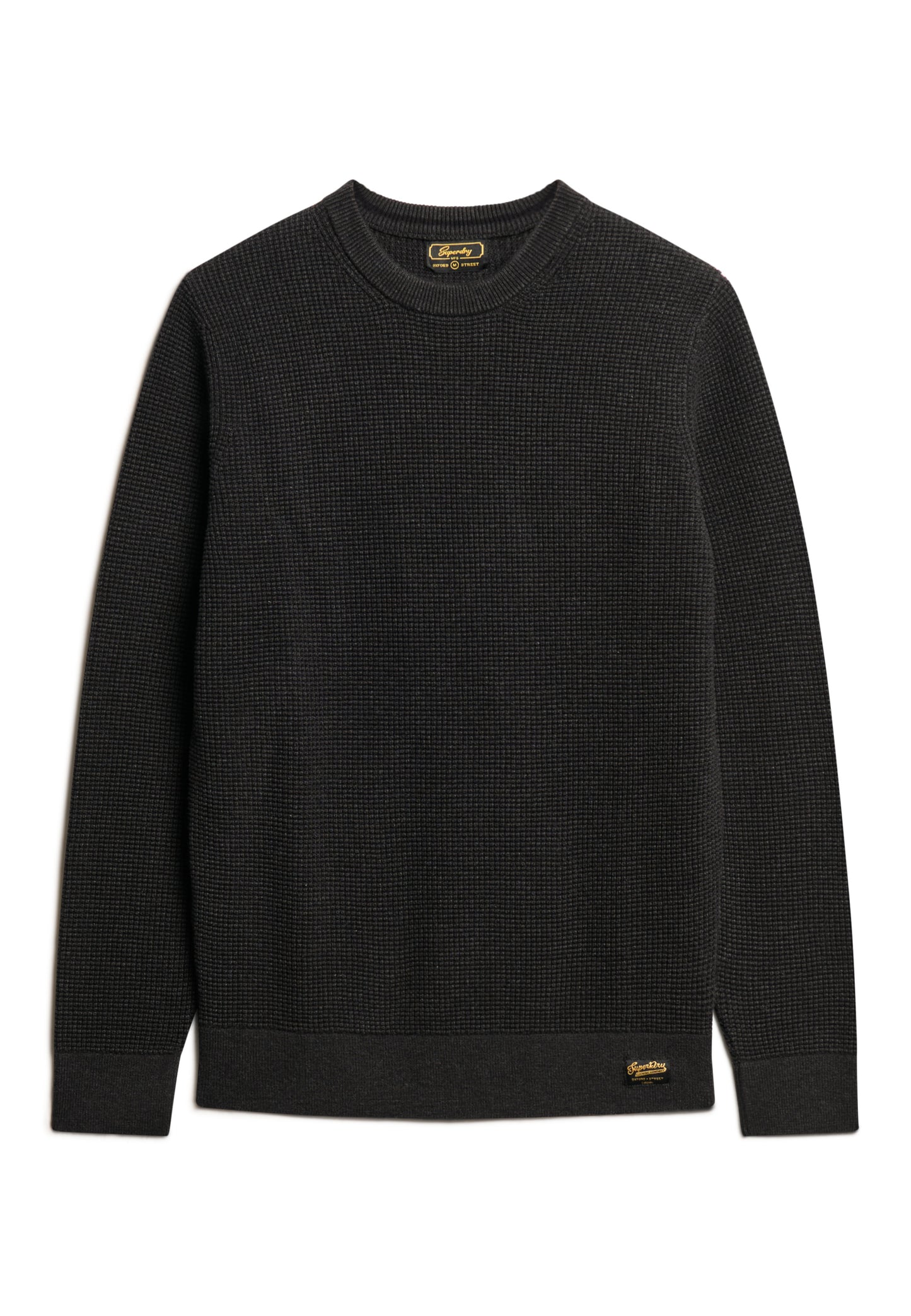 Strukturierter Strickpullover mit Rundhalsausschnitt