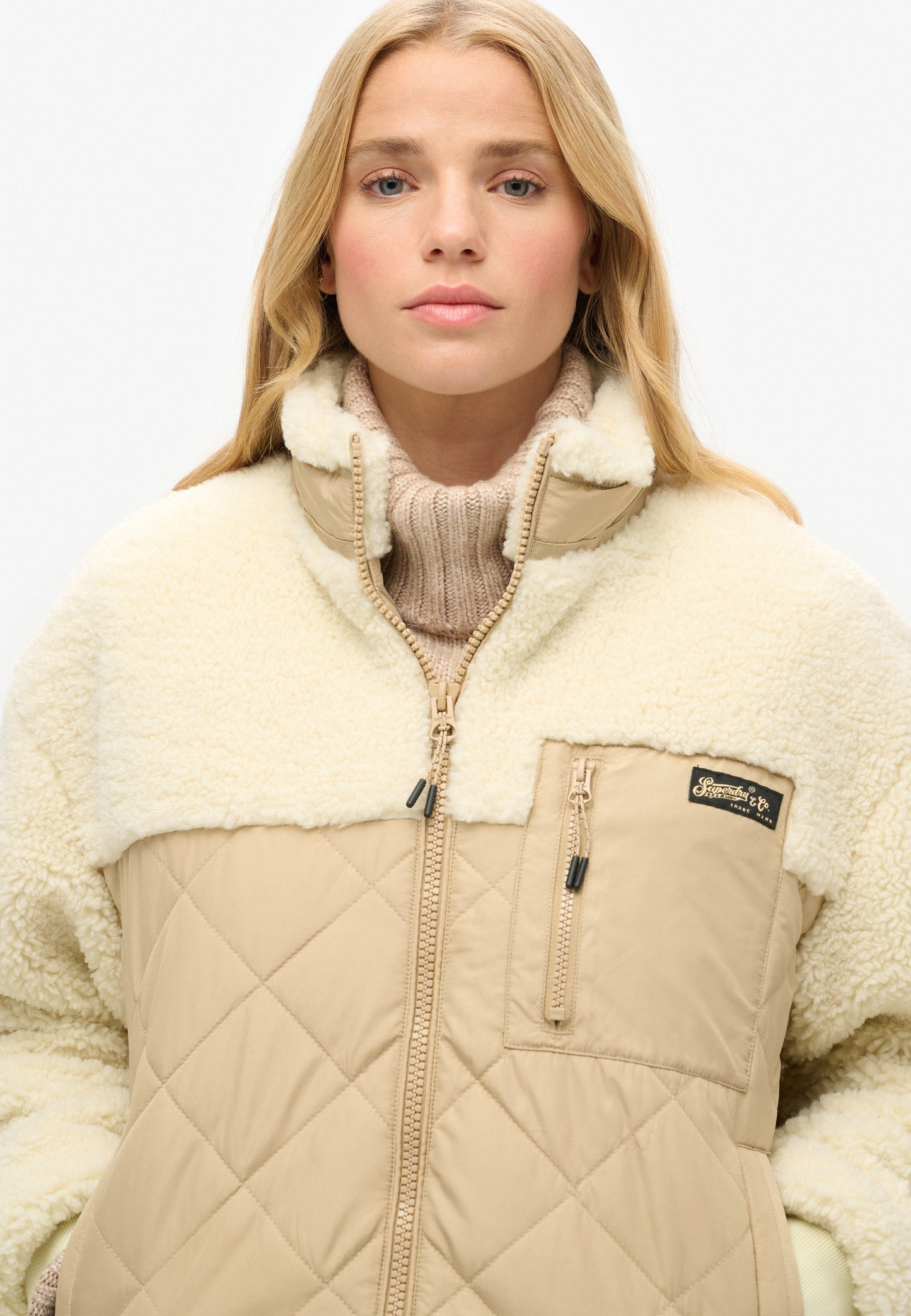 Workwear Hybridjacke aus Fleece
