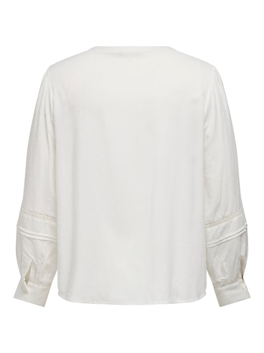 CARMIBEL LIFE LS V-NECK BLOUSE WVN