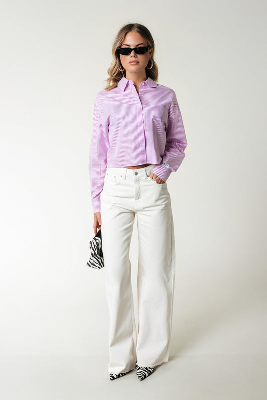 Aliya Stripe Boxy Blouse