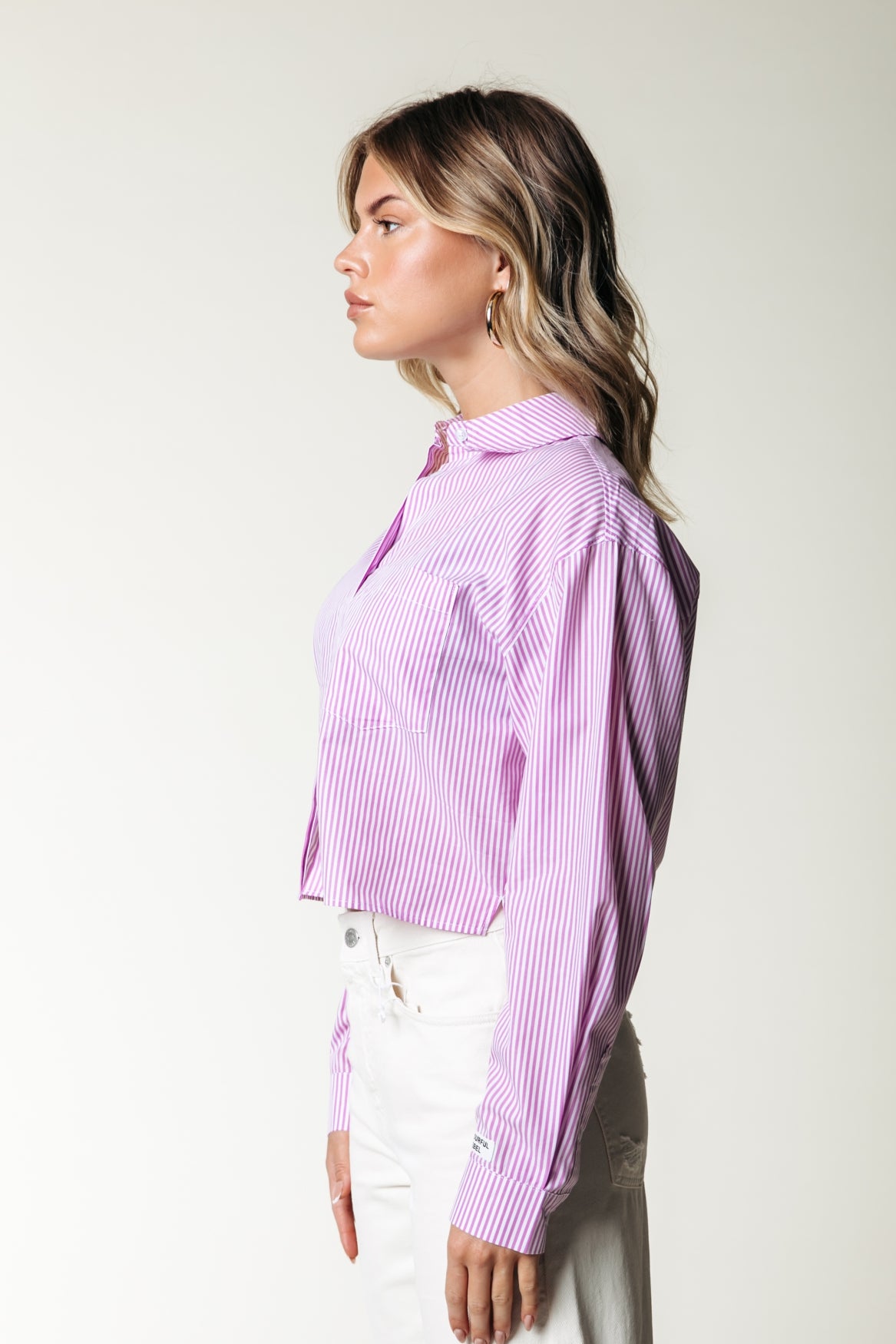 Aliya Stripe Boxy Blouse