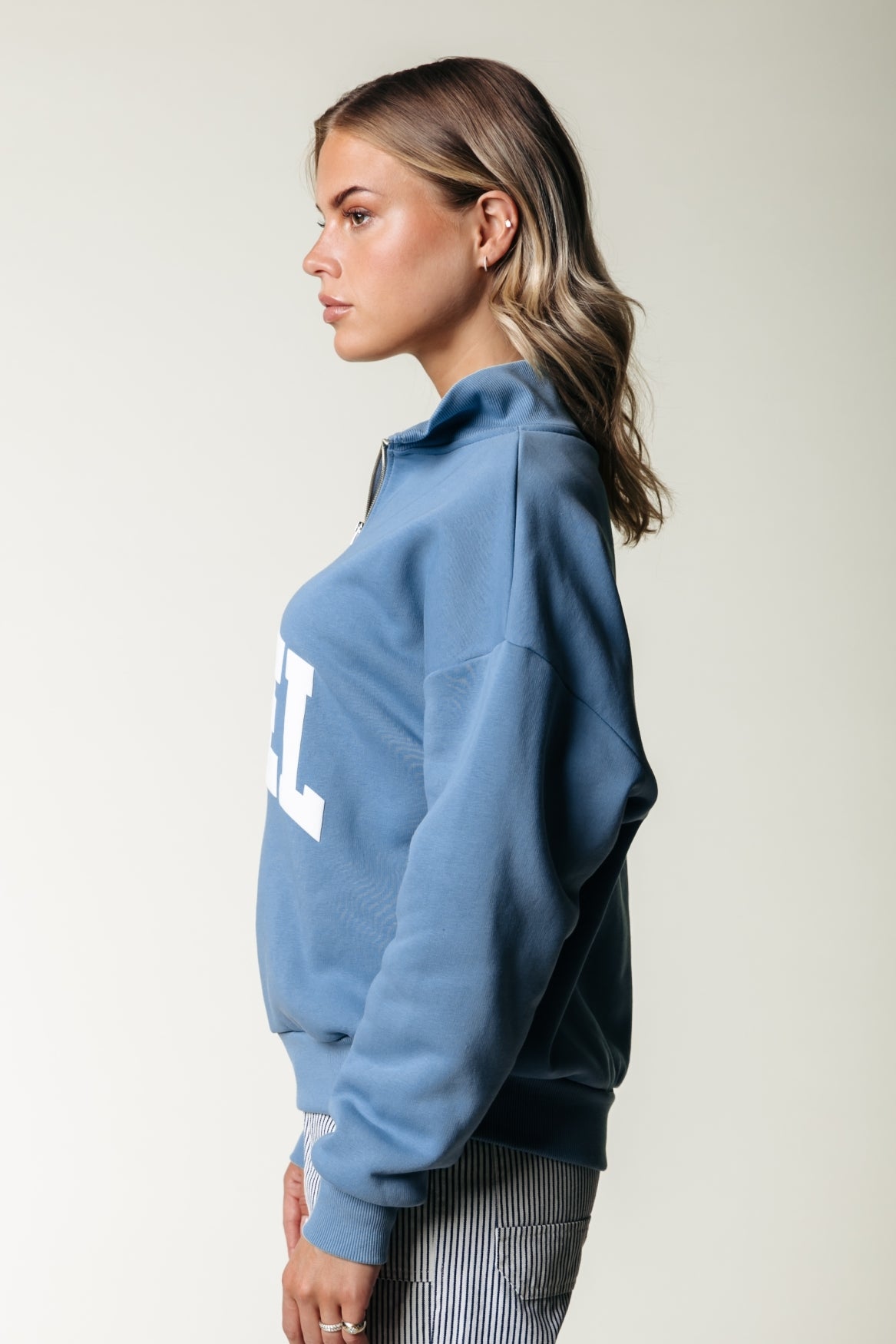 Rebel Relaxed Zip Sweat