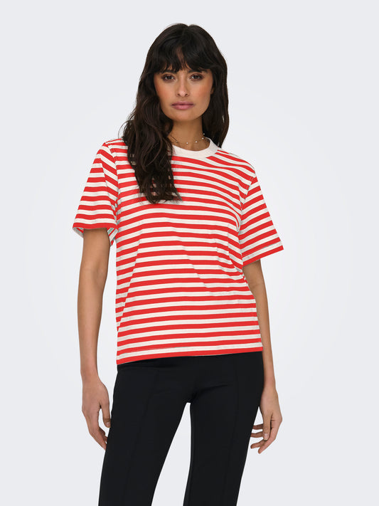 ONLLIVINA S/S STRIPE TEE JRS NOOS