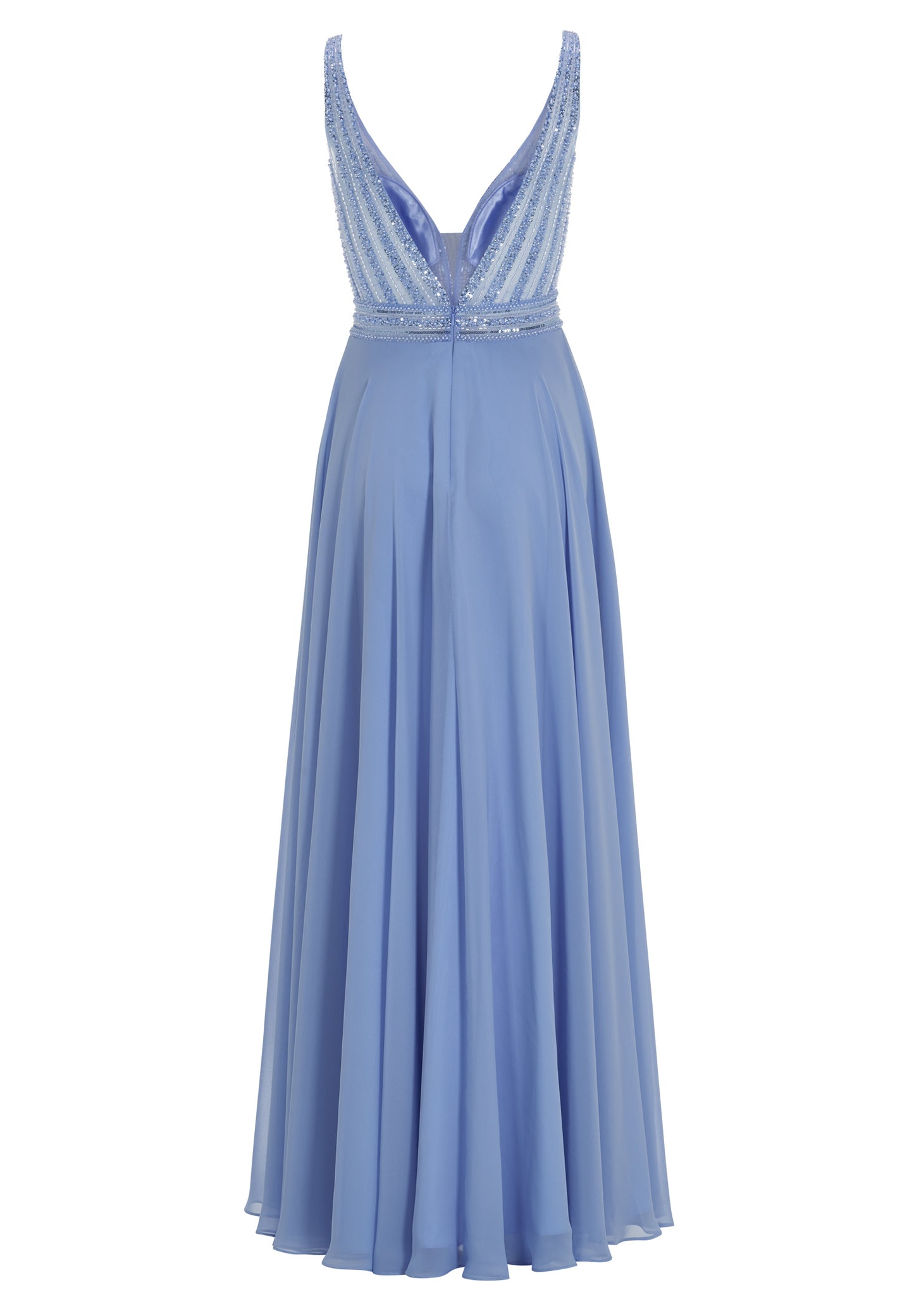 Chiffonkleid mit feiner Stickerei