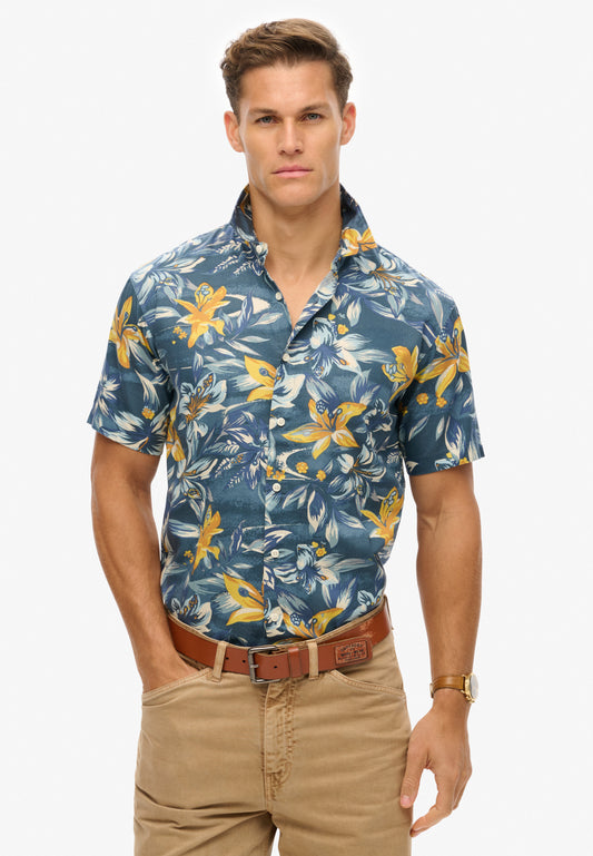 Hemd mit Hawaii-Print