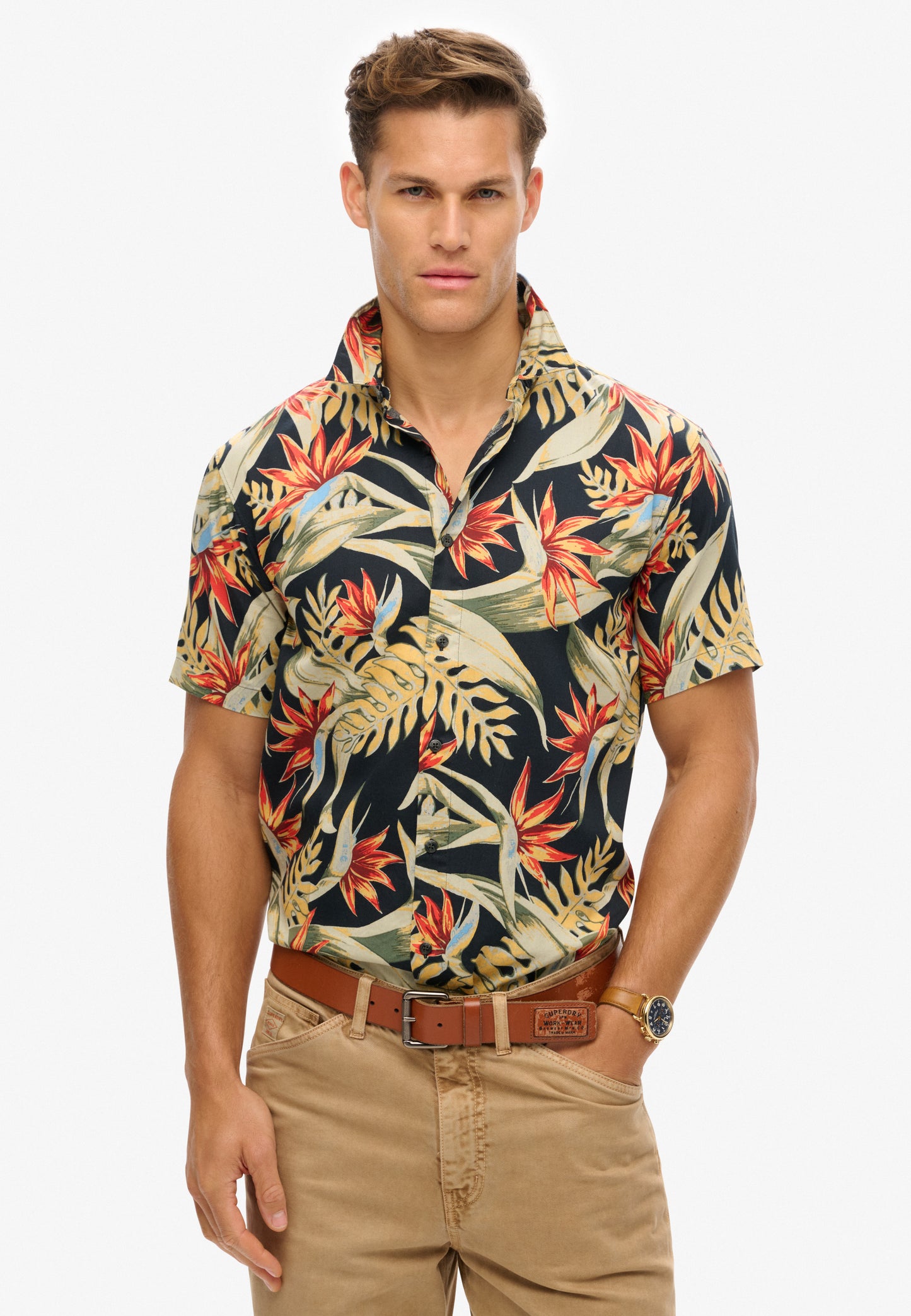Hemd mit Hawaii-Print