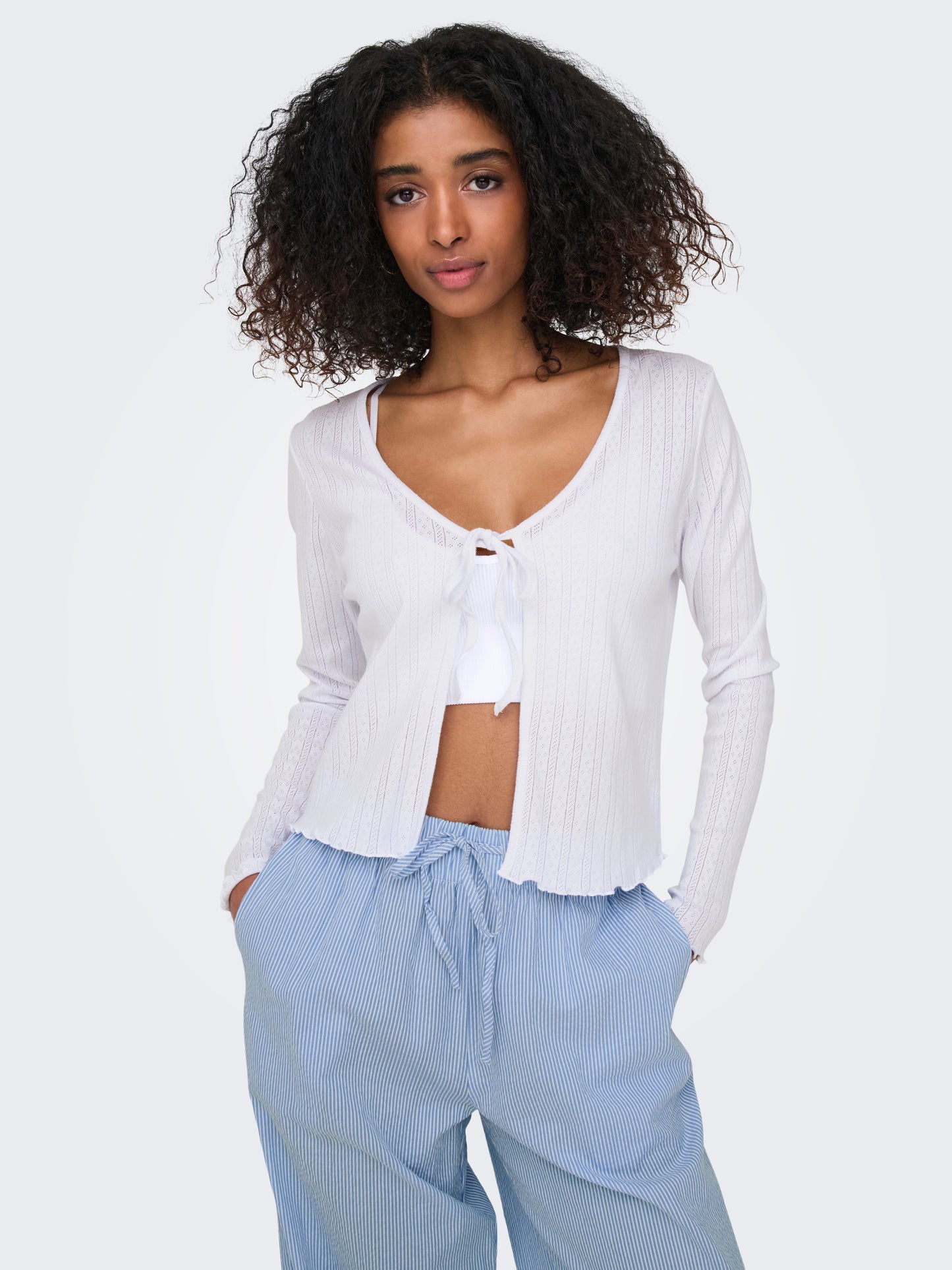 ONLCARLOTTA L/S STRING CARDIGAN JRS