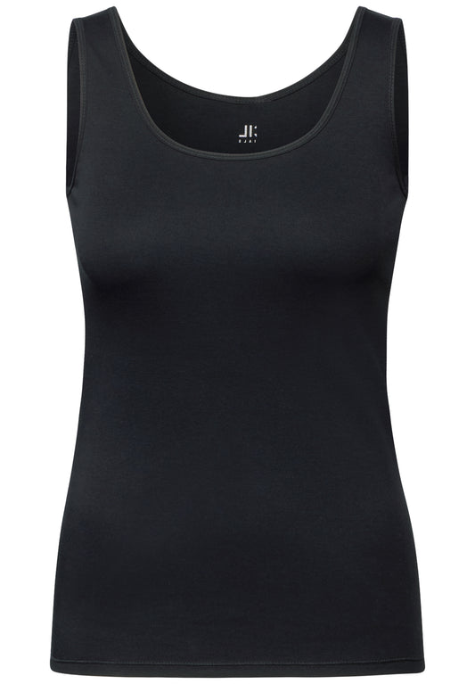 Basic Top mit Rundhals aus Baumwolle