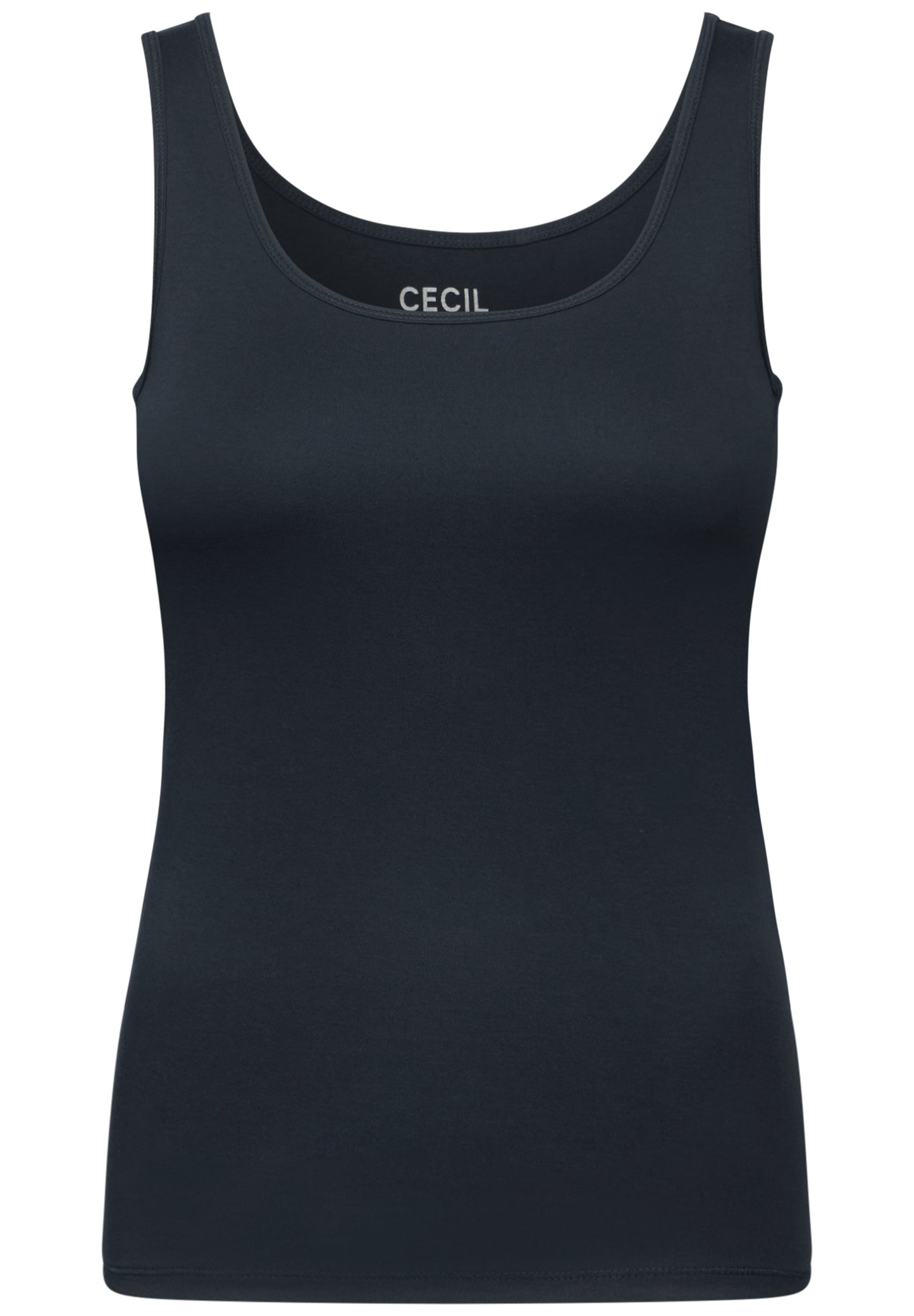 Basic Top mit Rundhals aus Baumwolle