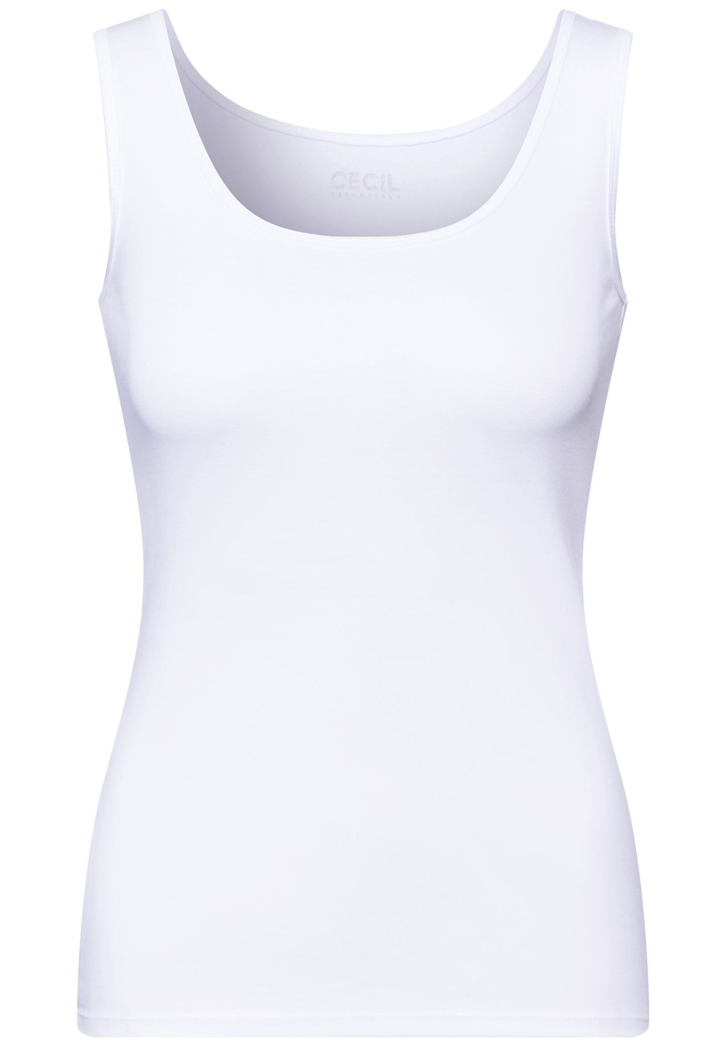 Basic Top mit Rundhals aus Baumwolle