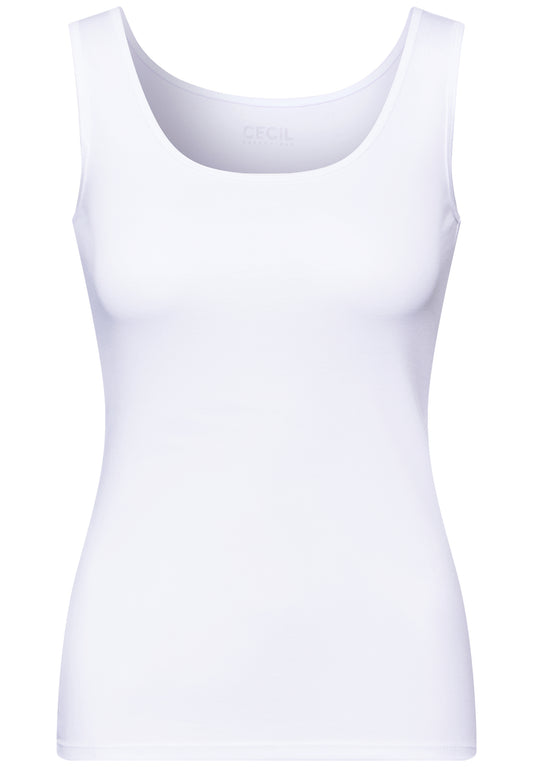 Basic Top mit Rundhals aus Baumwolle