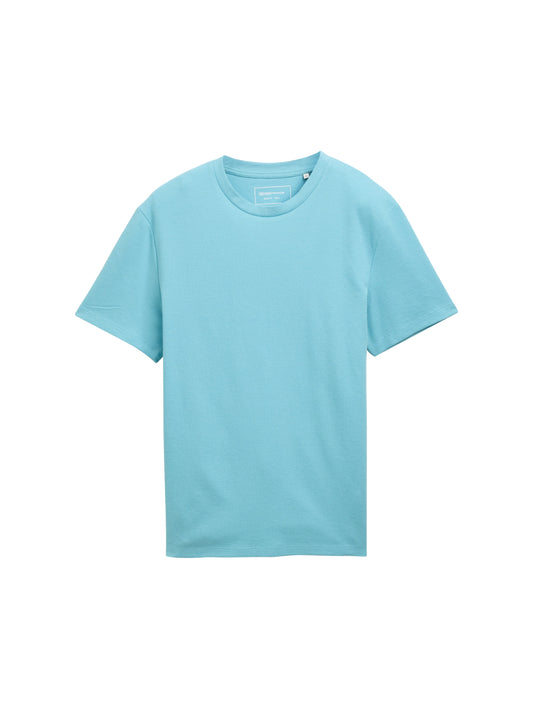 Basic T-Shirt in Waffelstruktur