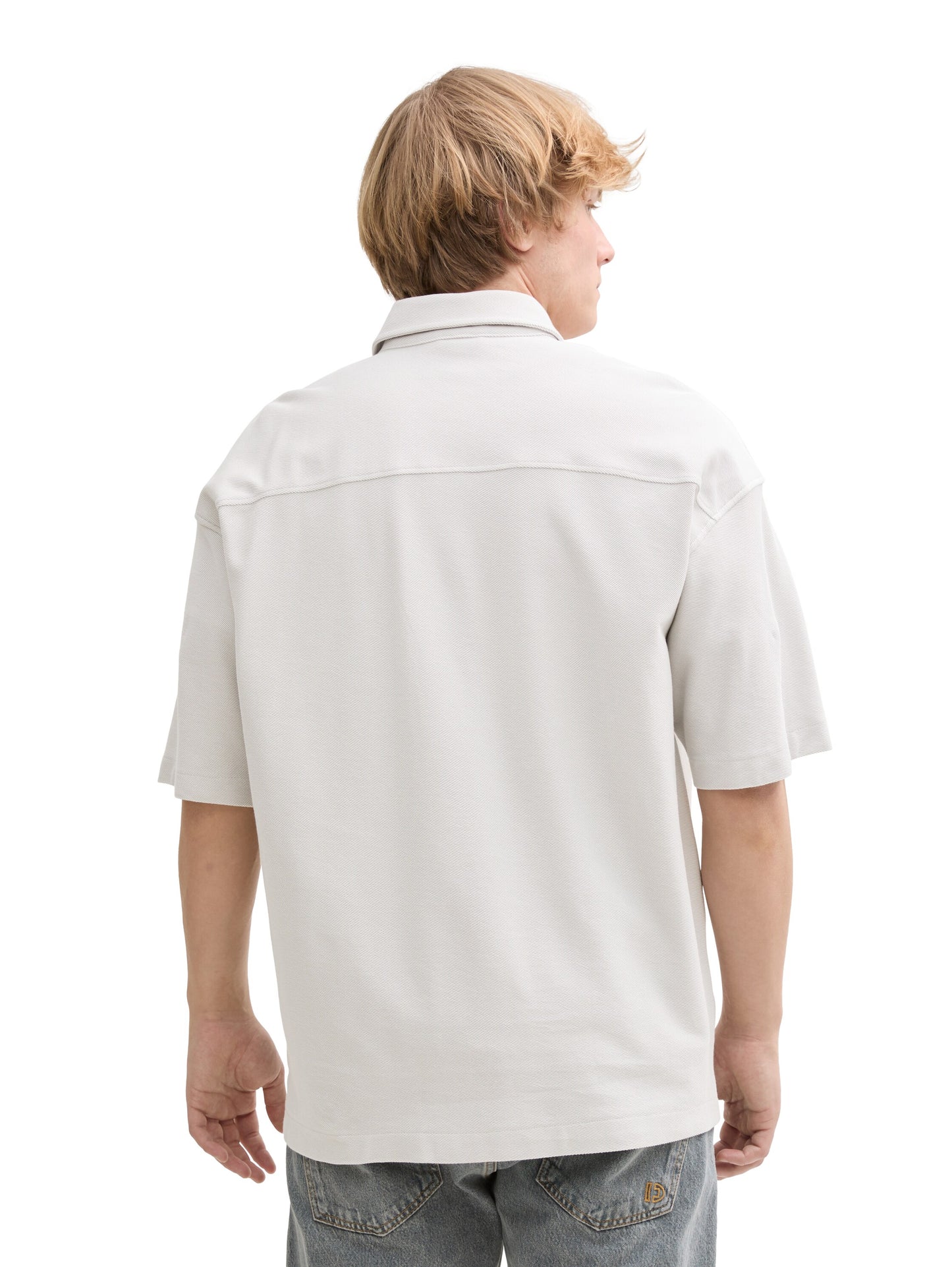 Oversize Kurzarmhemd mit Brusttaschen