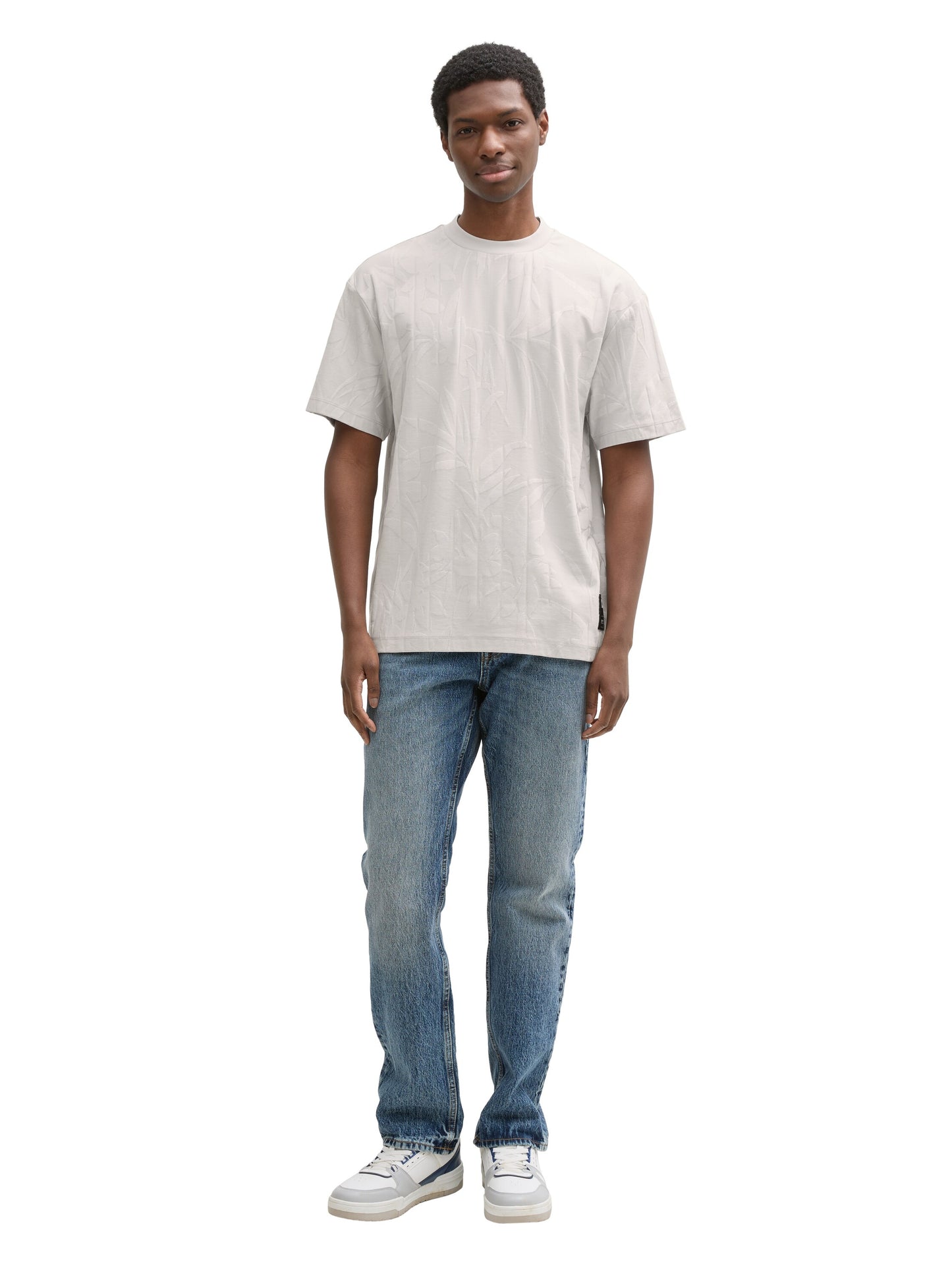 Relaxed Fit Jacquard T-Shirt