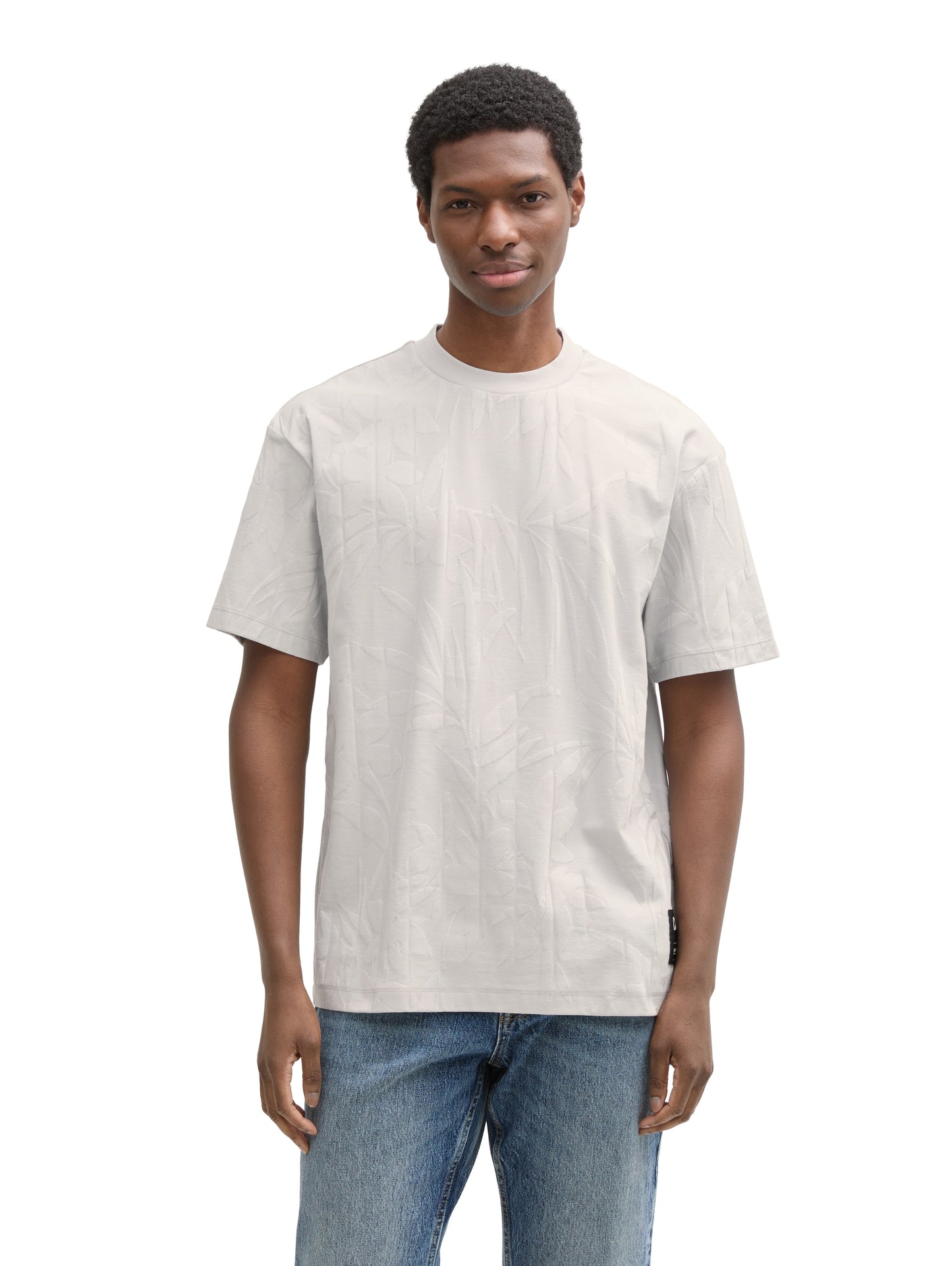 Relaxed Fit Jacquard T-Shirt