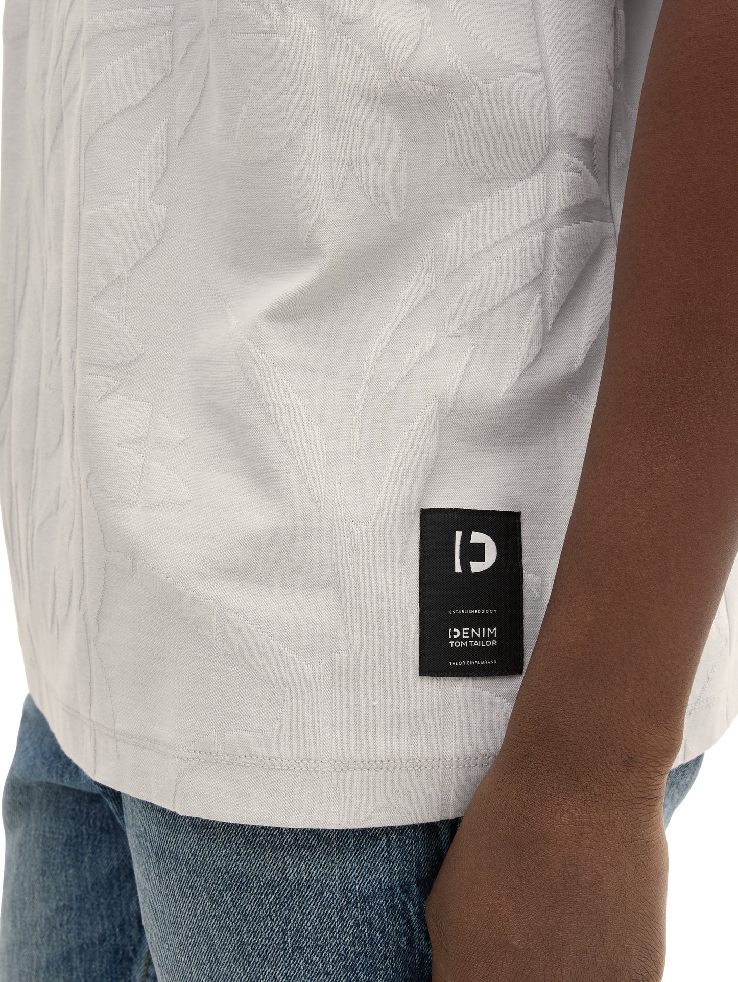 Relaxed Fit Jacquard T-Shirt