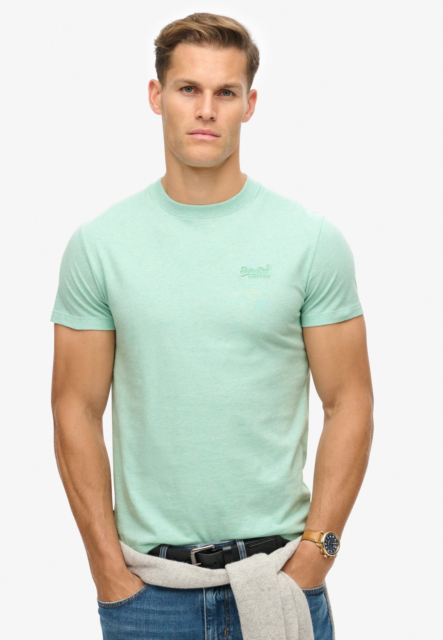 Essential T-Shirt aus Bio-Baumwolle mit Logo